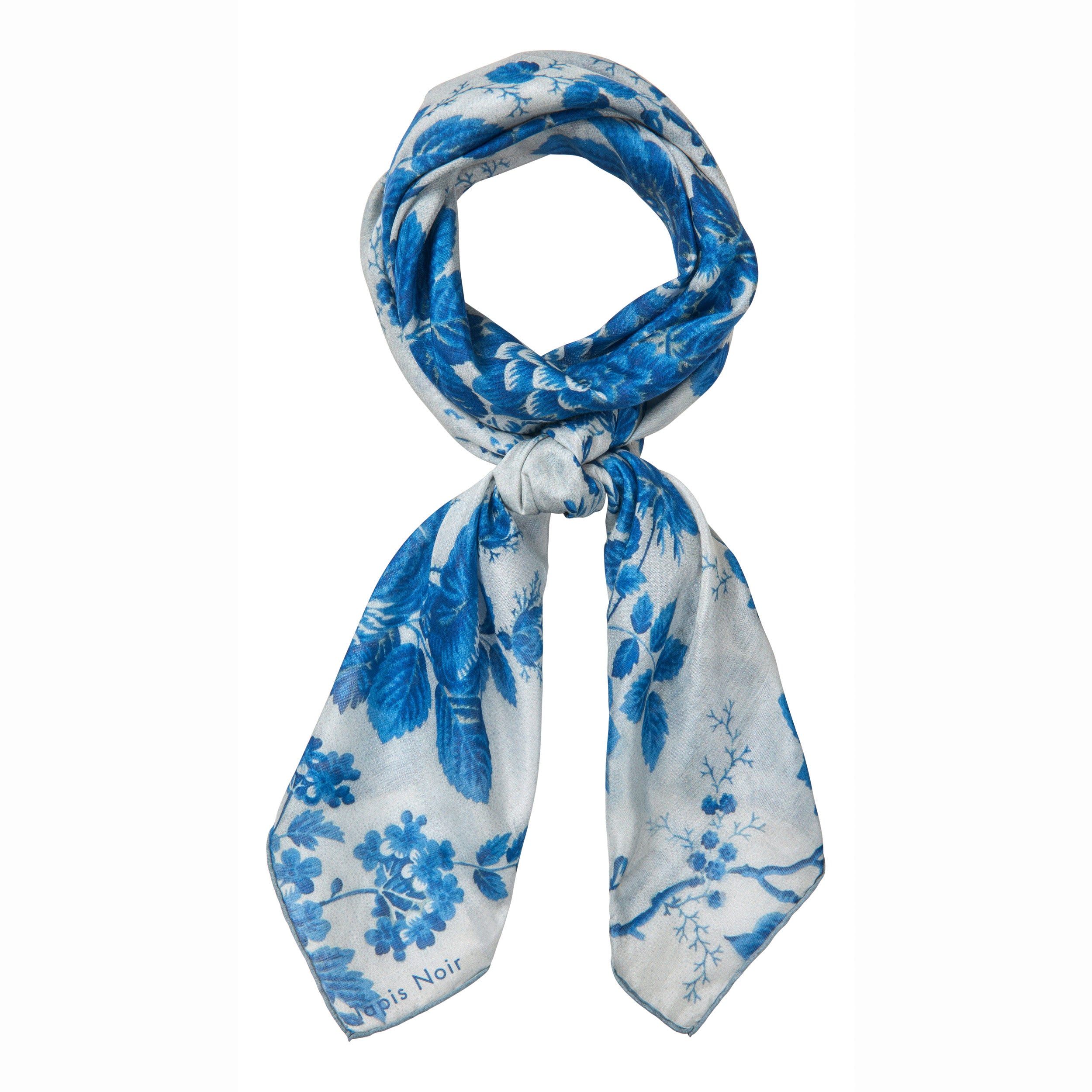 Tapis Noir Let Emilia Tørklæde Light (85x85cm) Mørkeblå