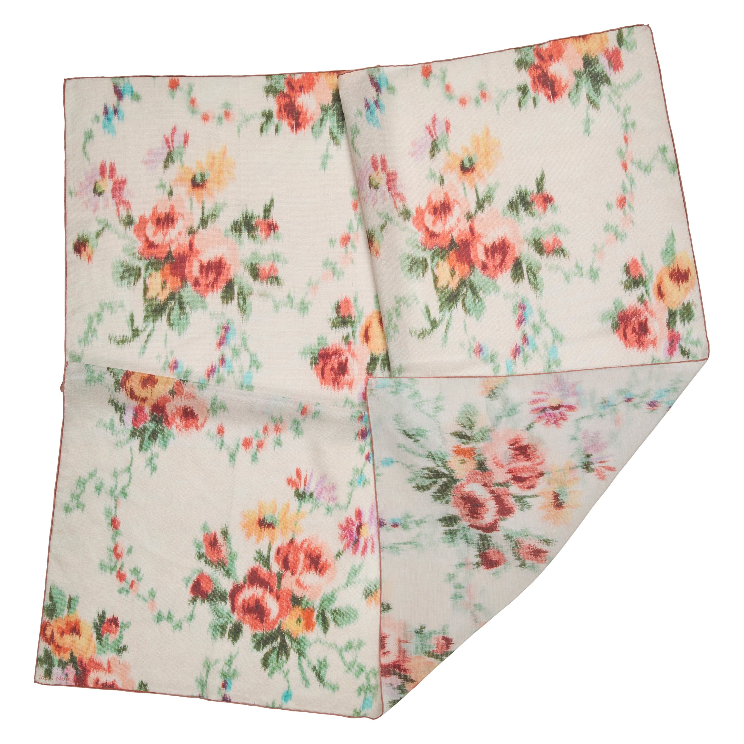 Tapis Noir Let Eve Tørklæde Light (85x85cm) Hvid