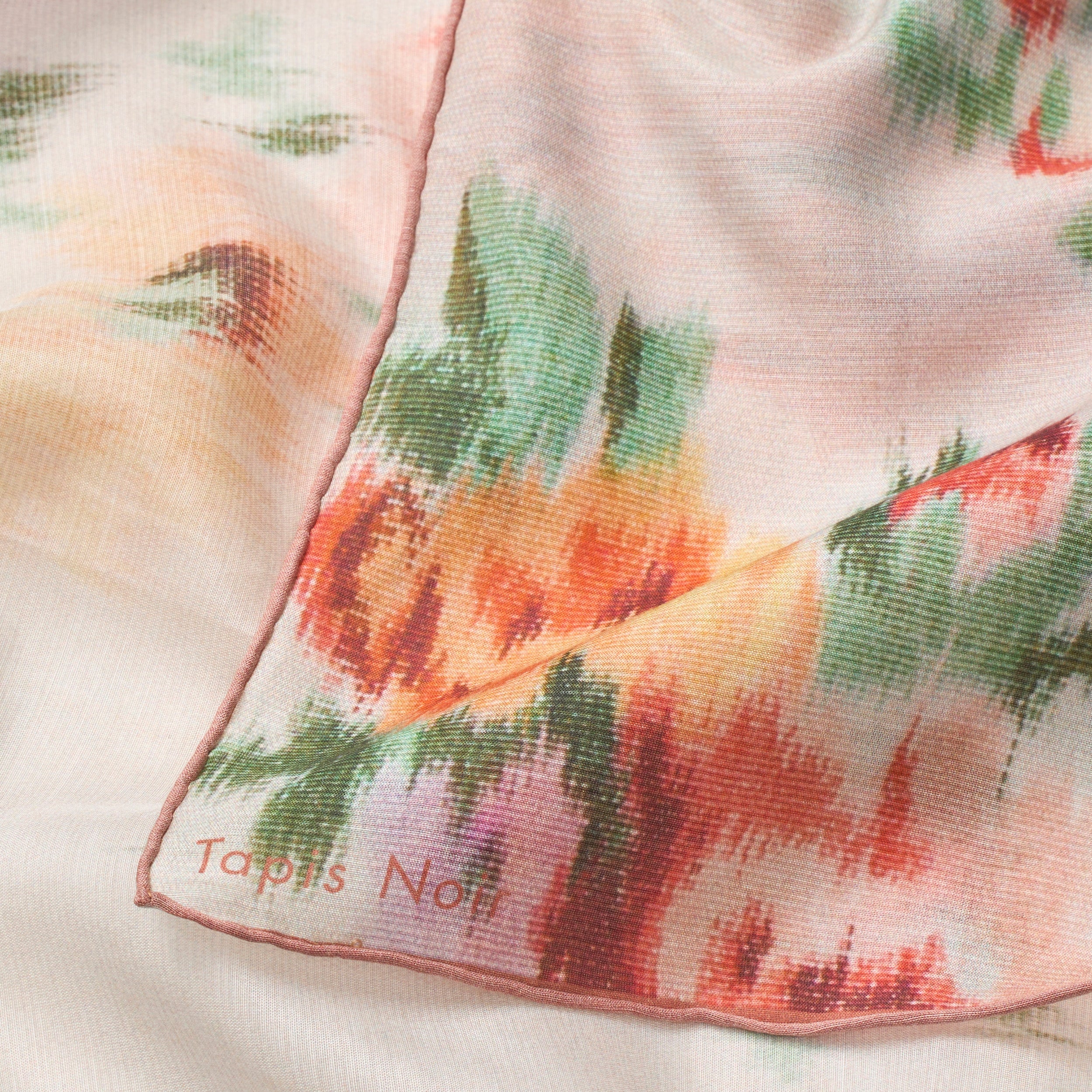 Tapis Noir Let Eve Tørklæde Light (85x85cm) Hvid