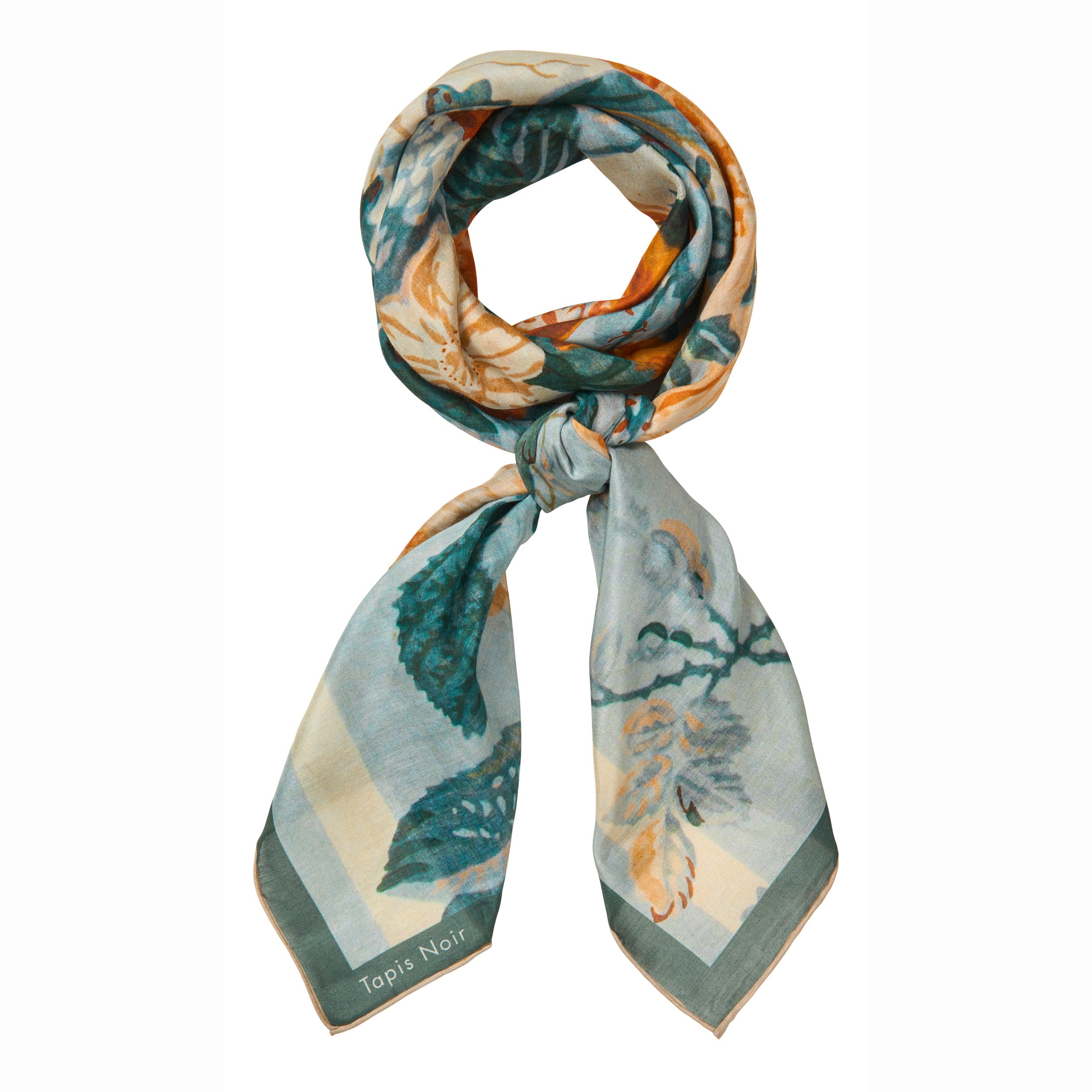 Tapis Noir Let Elaine Tørklæde Light (85x85cm) Mørkeblå