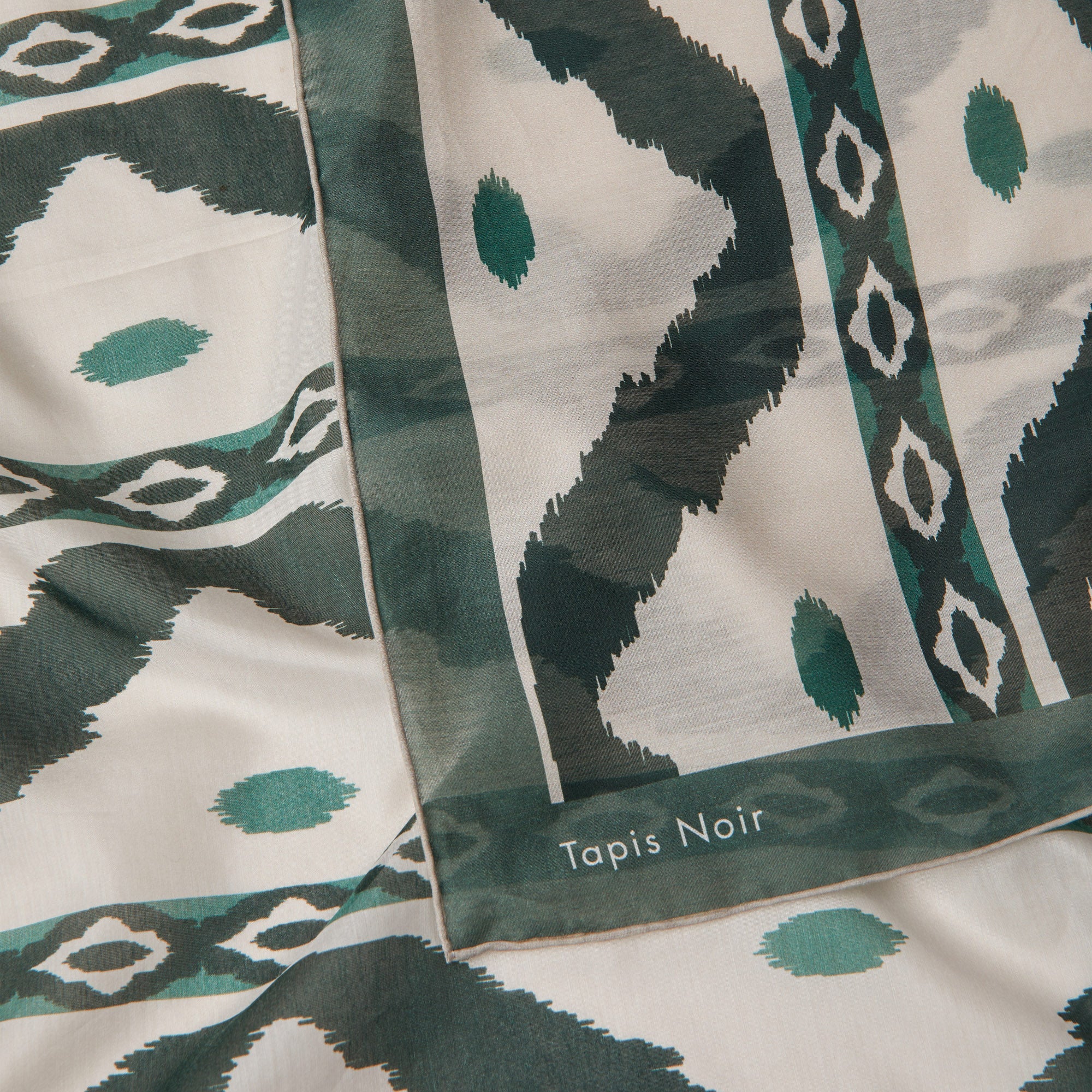 Tapis Noir Stort Let Grønt Bølget Tørklæde Light Large Grøn