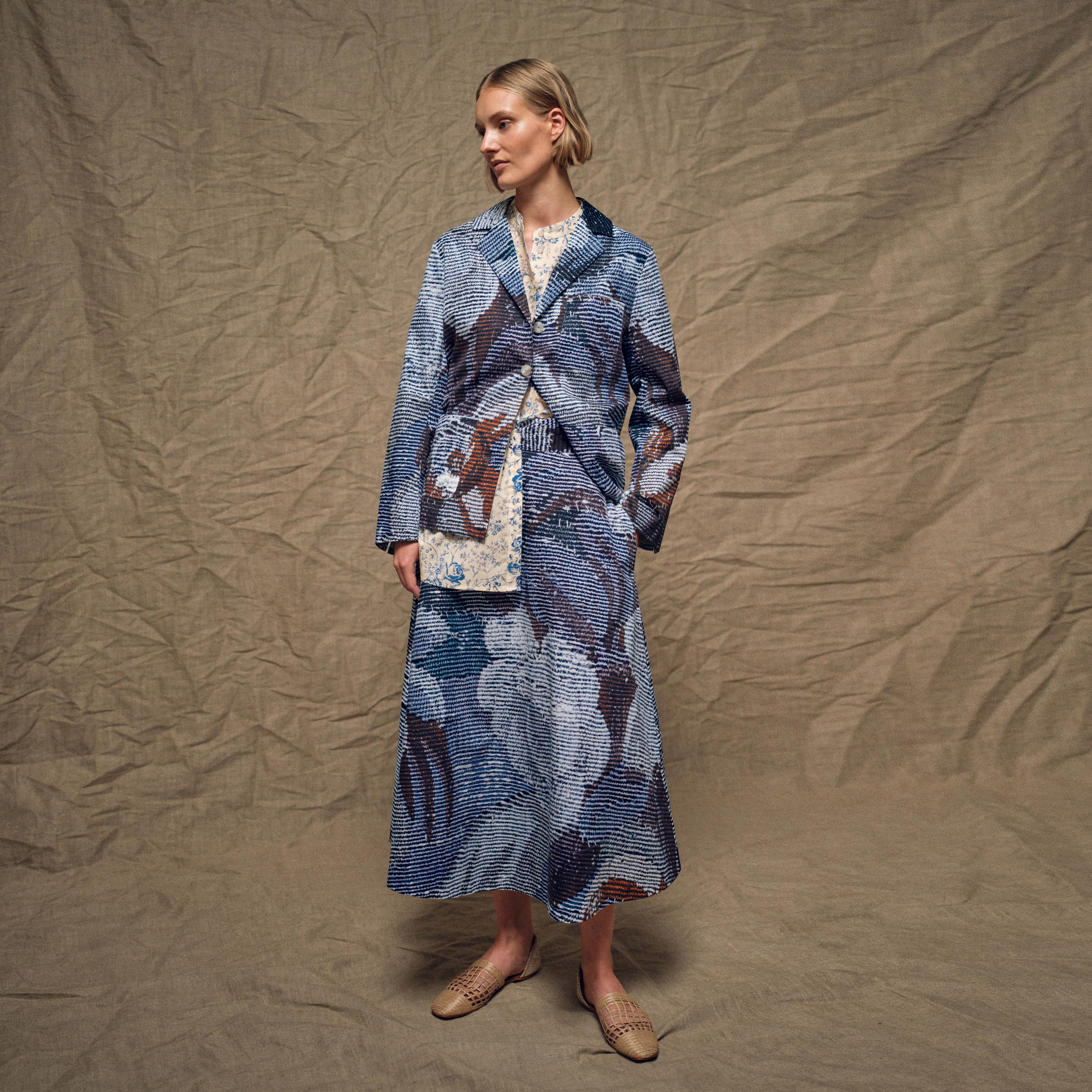 Tapis Noir Becca Bomuld Blazer - Blå Jacket Mørkeblå