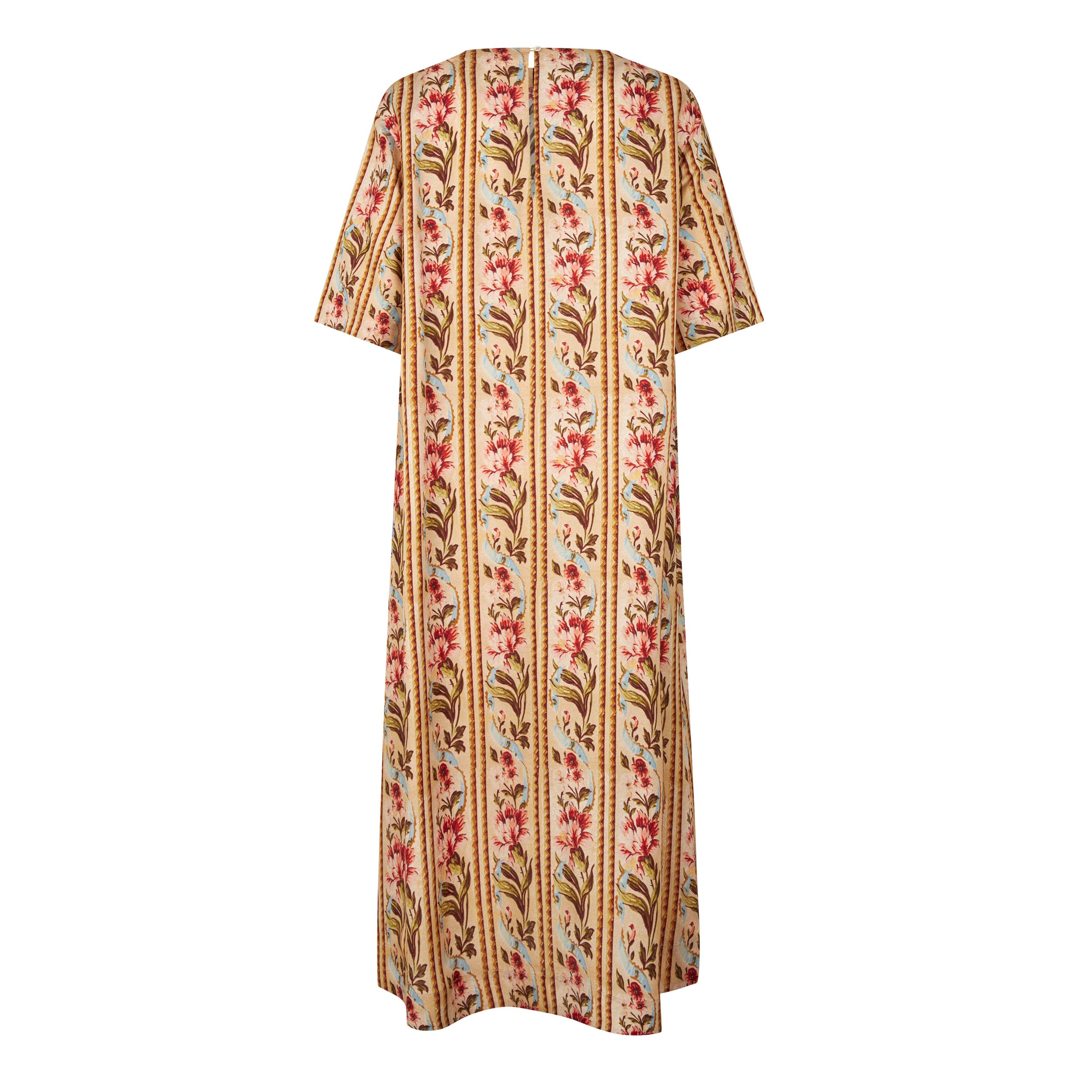 Tapis Noir Camille Silkekjole - Stribet Dress Guld