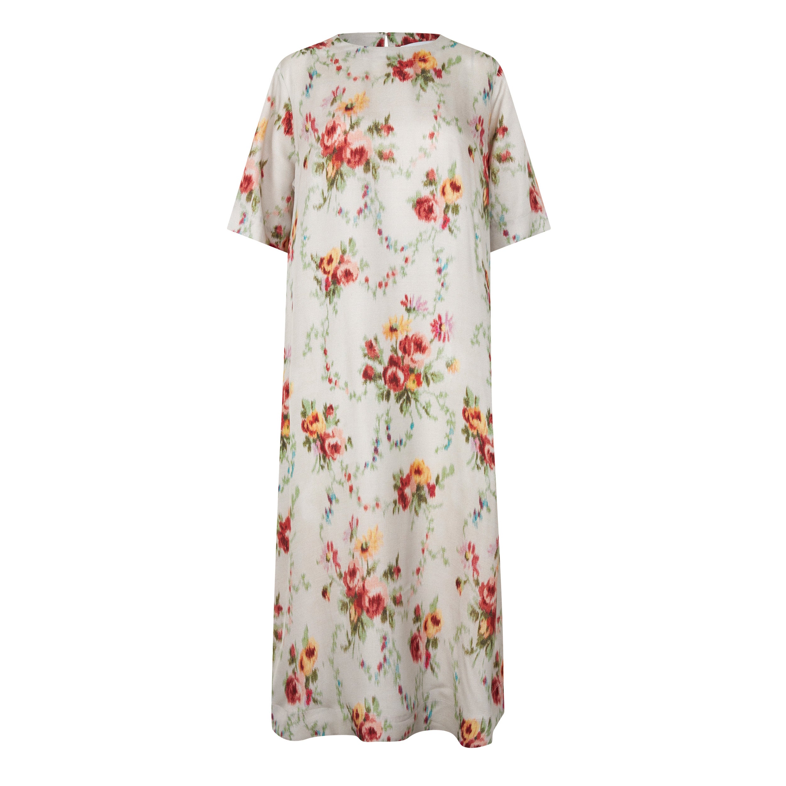 Tapis Noir Camille Silkekjole - Hvid Dress Hvid