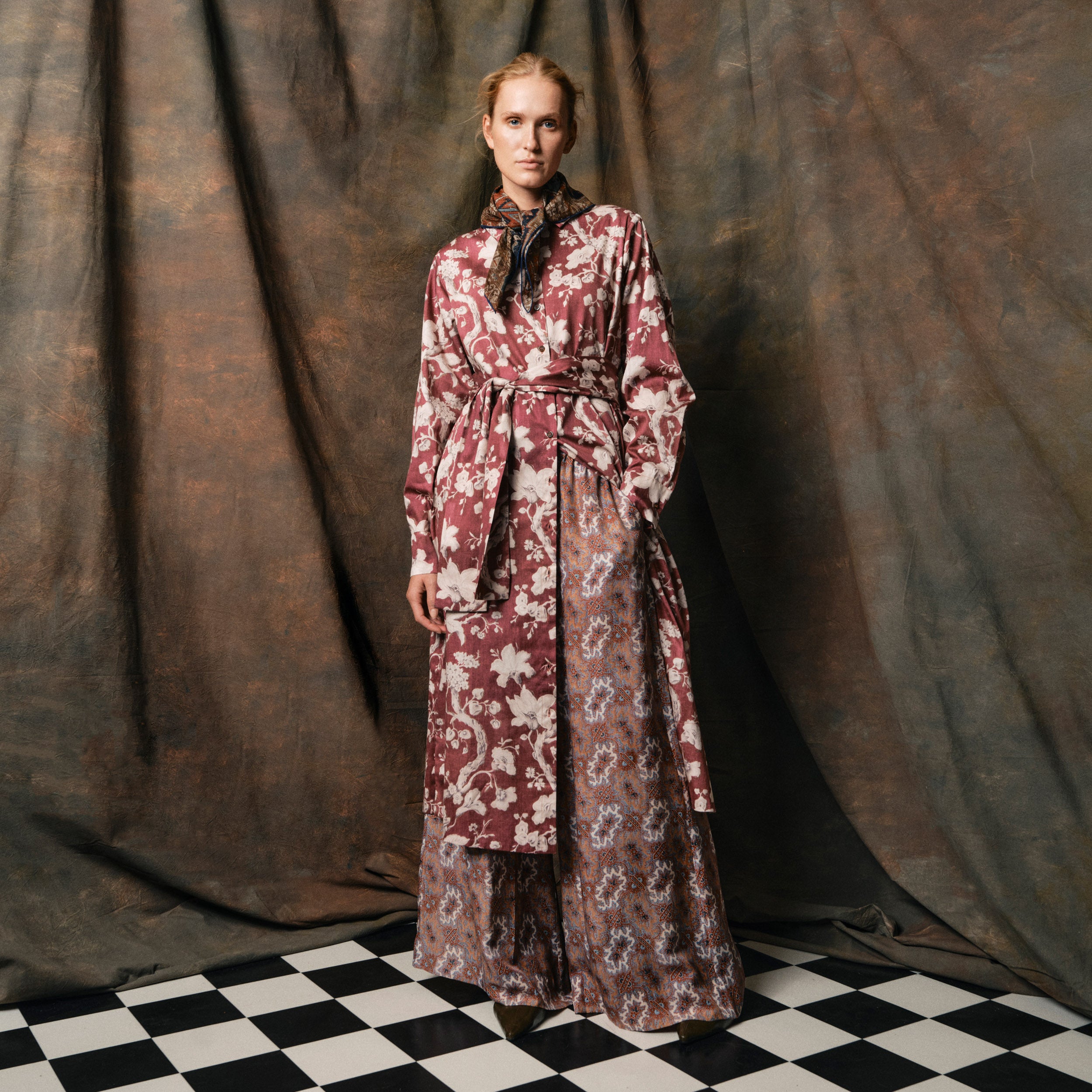 Tapis Noir Cara Palazzo Silkebukser - Rød drøm Pants Rød