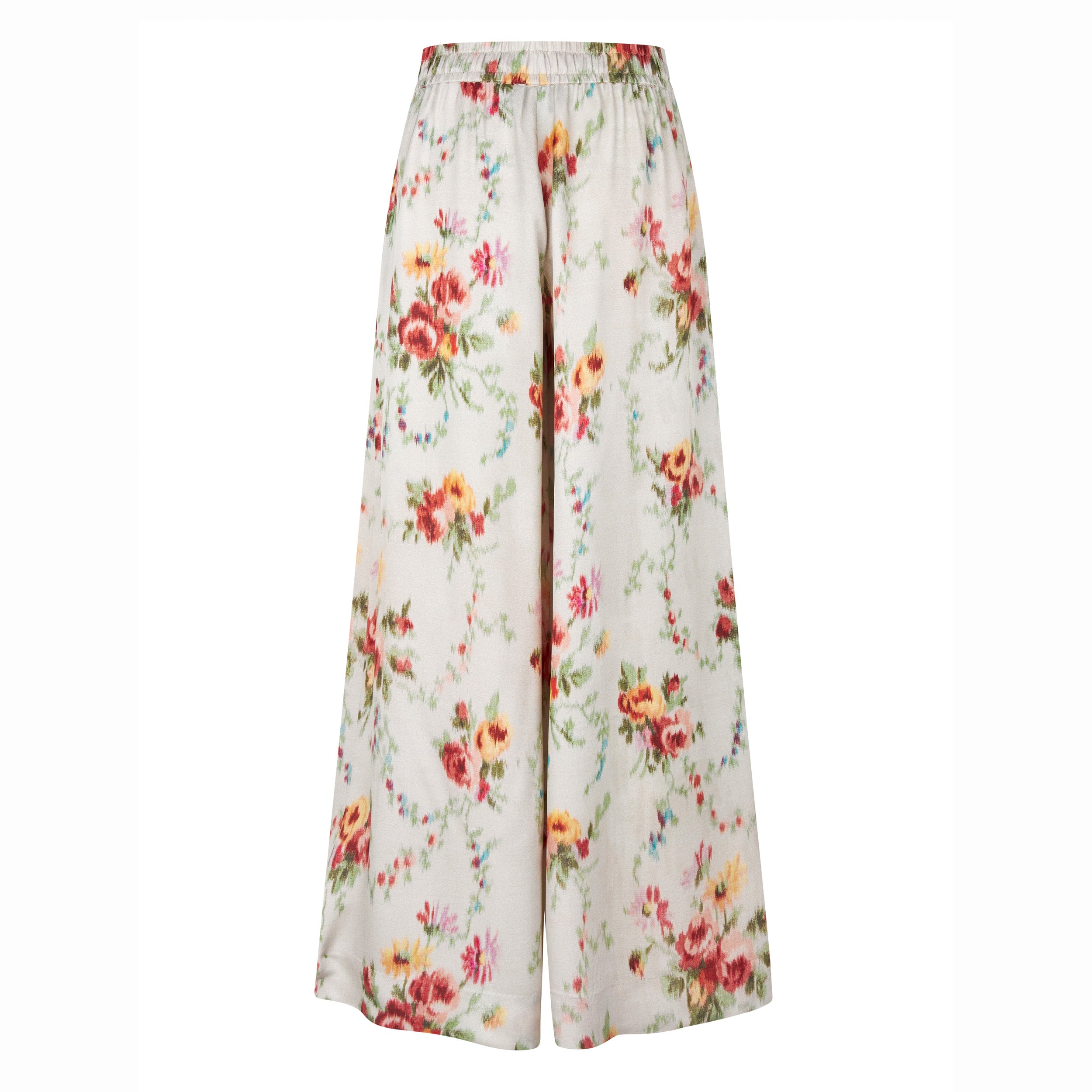 Tapis Noir Cara Silke Palazzo Bukser - Hvid Pants Hvid