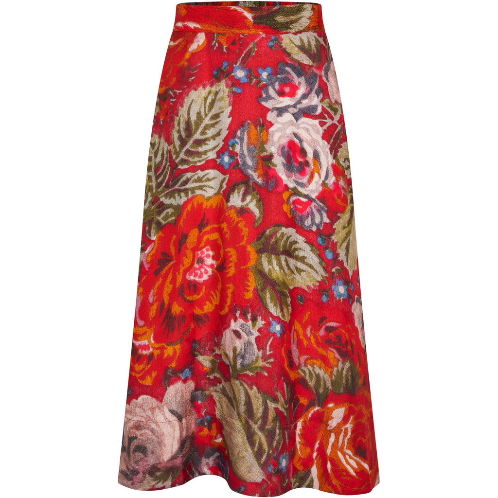 Tapis Noir Caroline Silkenederdel - Pink Skirt Pink