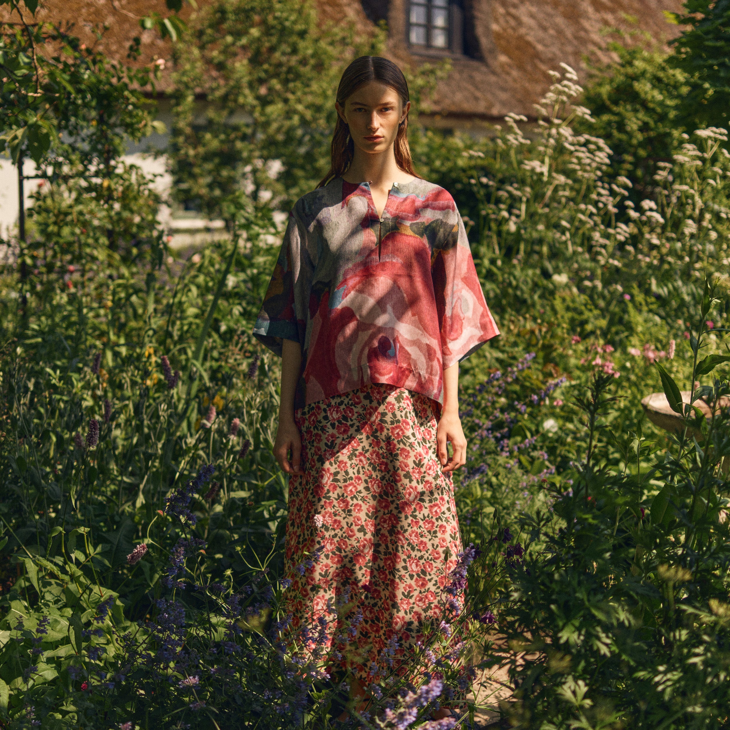 Tapis Noir Caroline Silkenederdel - Rose Skirt Lyserød