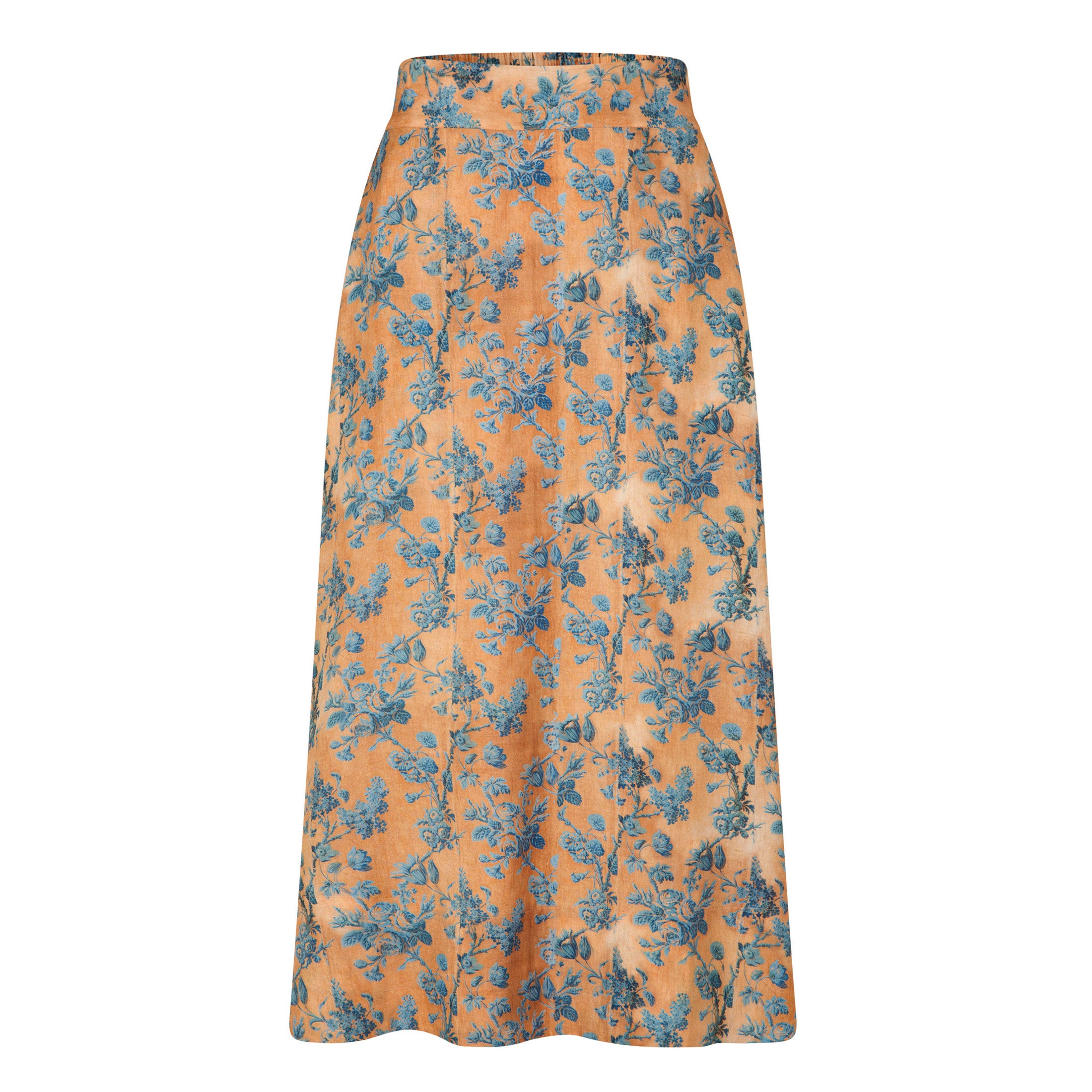 Tapis Noir Caroline Silkenederdel - Blå toile Skirt Mørkeblå