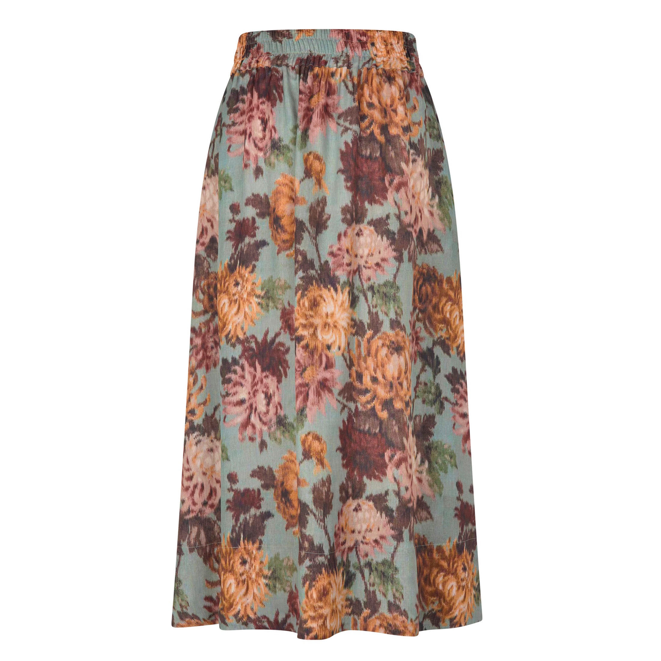 Tapis Noir Caroline Silkenederdel - Himmelblå Skirt Mørkeblå