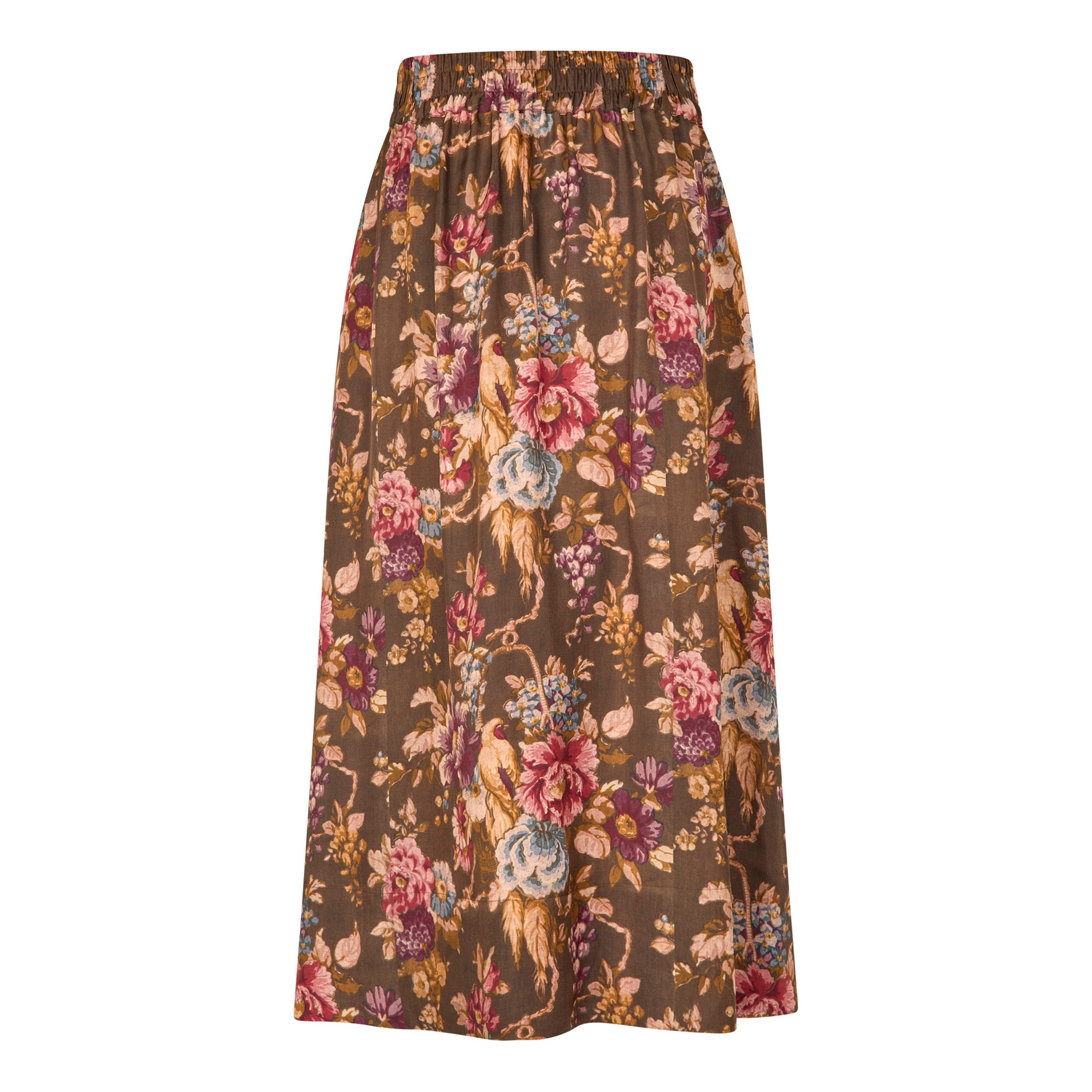 Tapis Noir Caroline Silkenederdel - Mørk oliven Skirt Dark olive