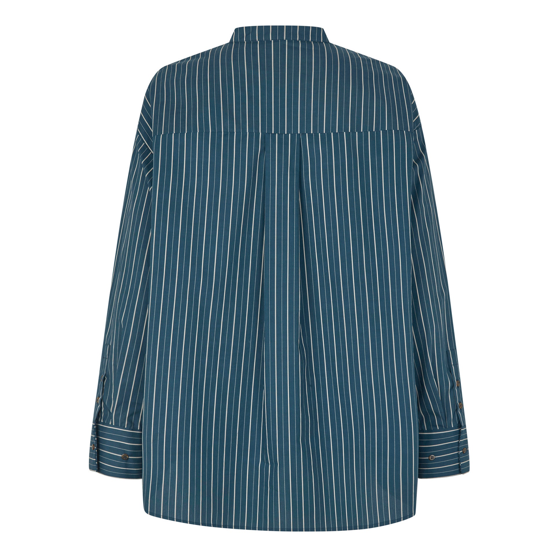 Tapis Noir Celina Bomuld Skjorte - Blå stribe Shirt Mørkeblå