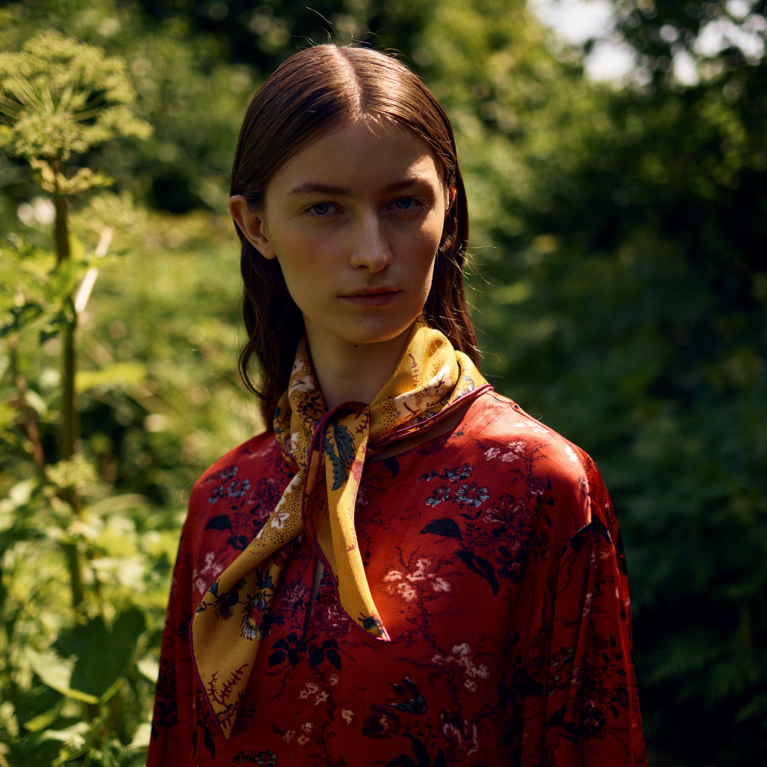 Tapis Noir Klassisk Lille Elena Tørklæde Classical Small Gul