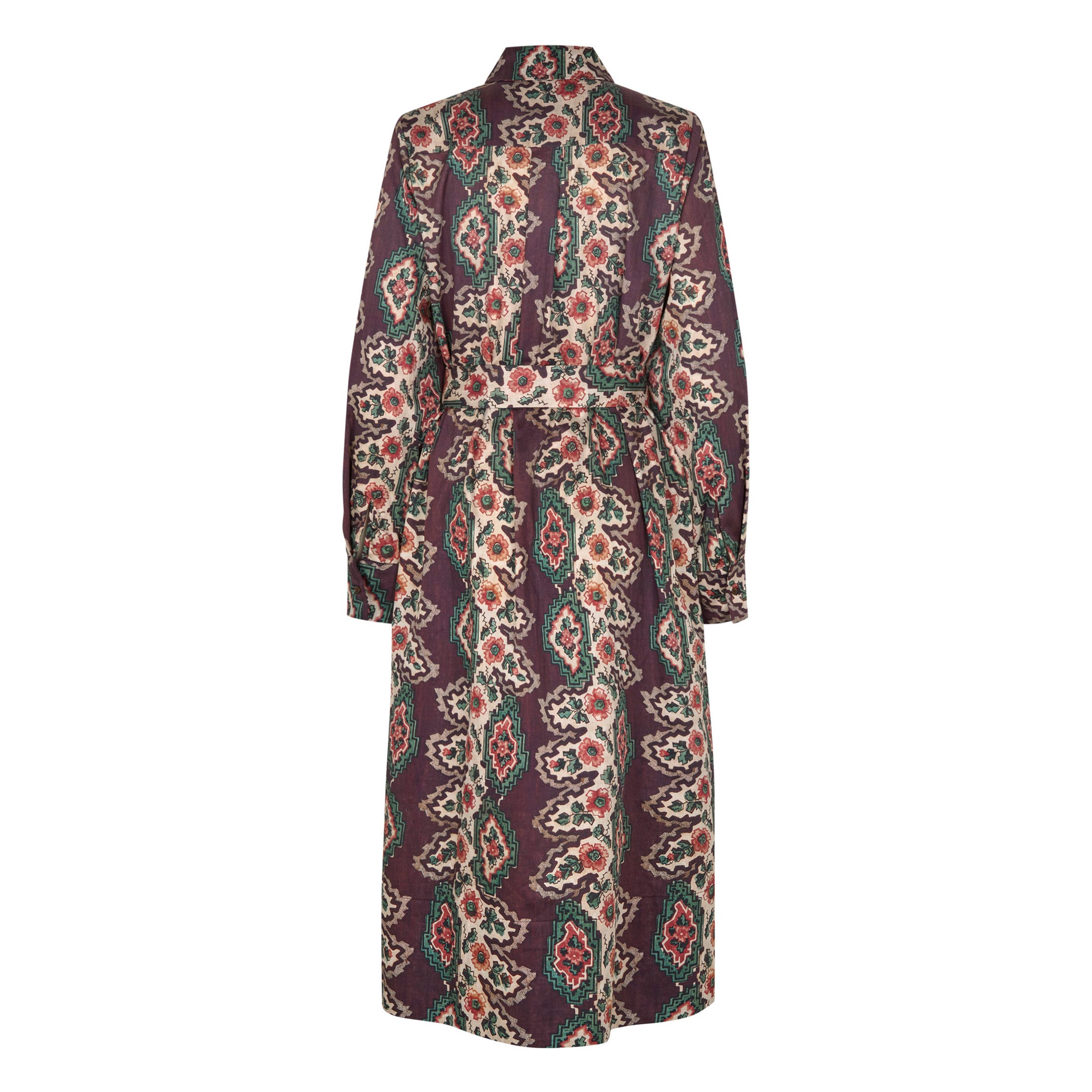 Tapis Noir Daria Bomuld Kjole - Geometrisk stribe Dress Brun