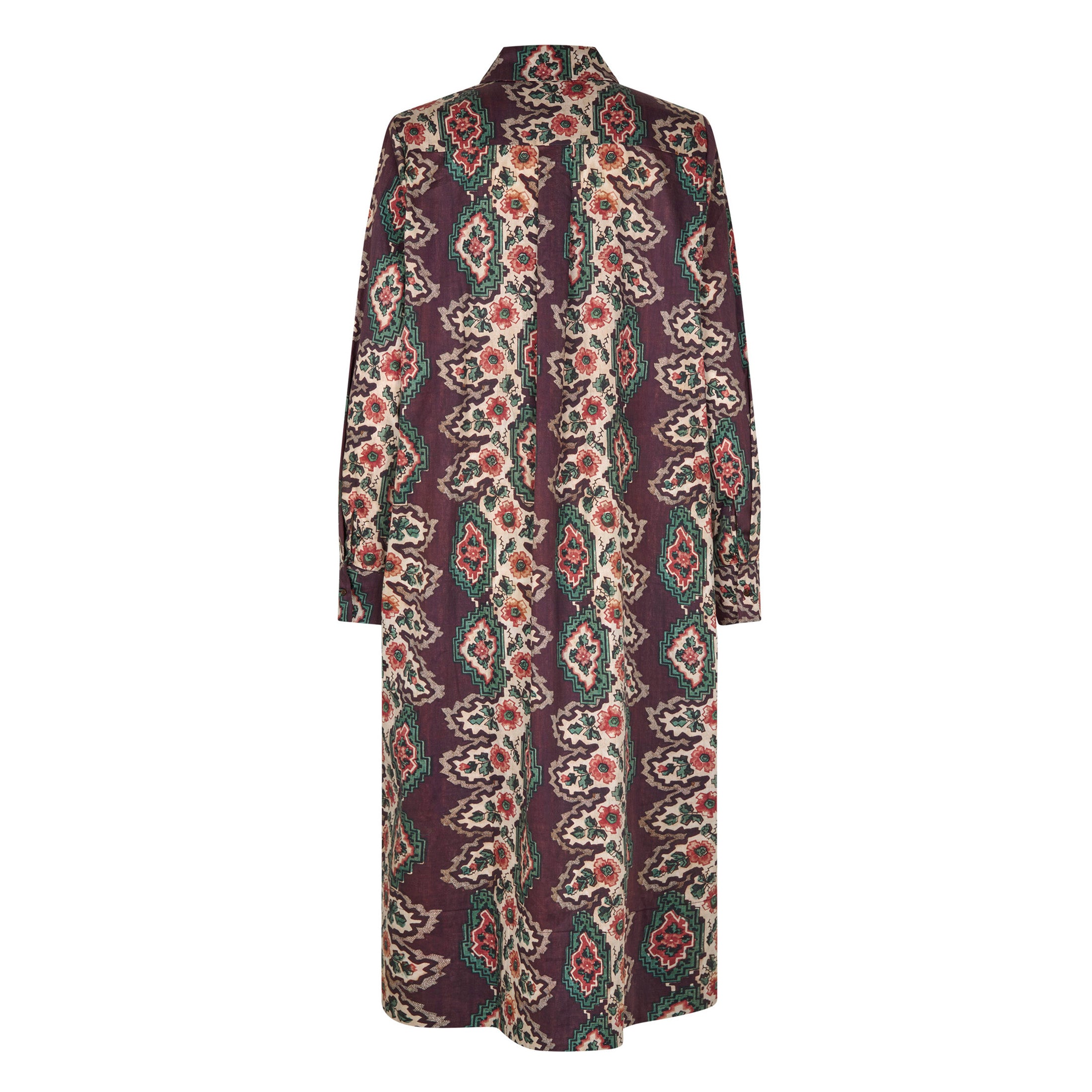 Tapis Noir Daria Bomuld Kjole - Geometrisk stribe Dress Brun