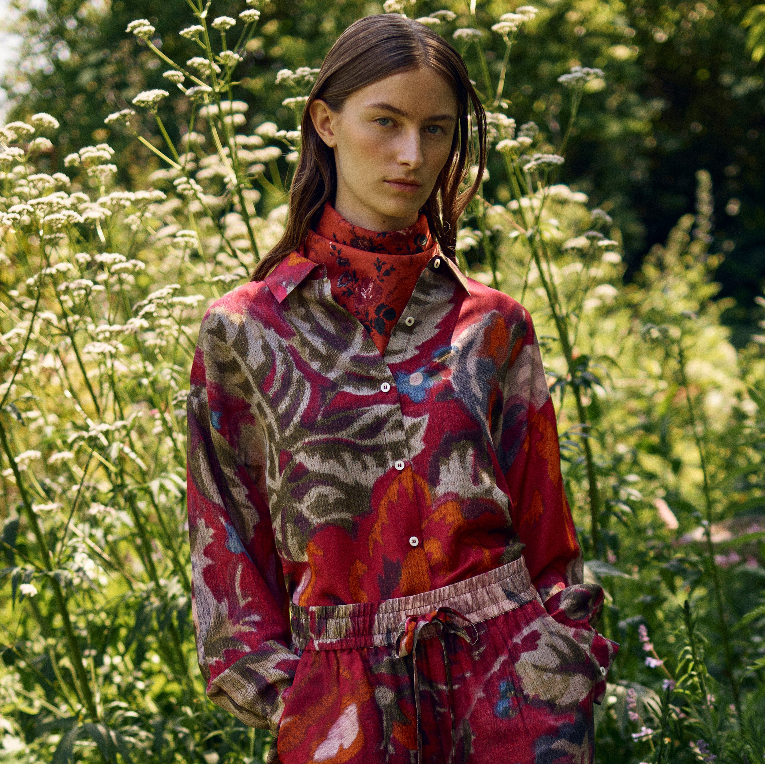 Tapis Noir Darla Silkeskjorte - Pink Shirt Pink