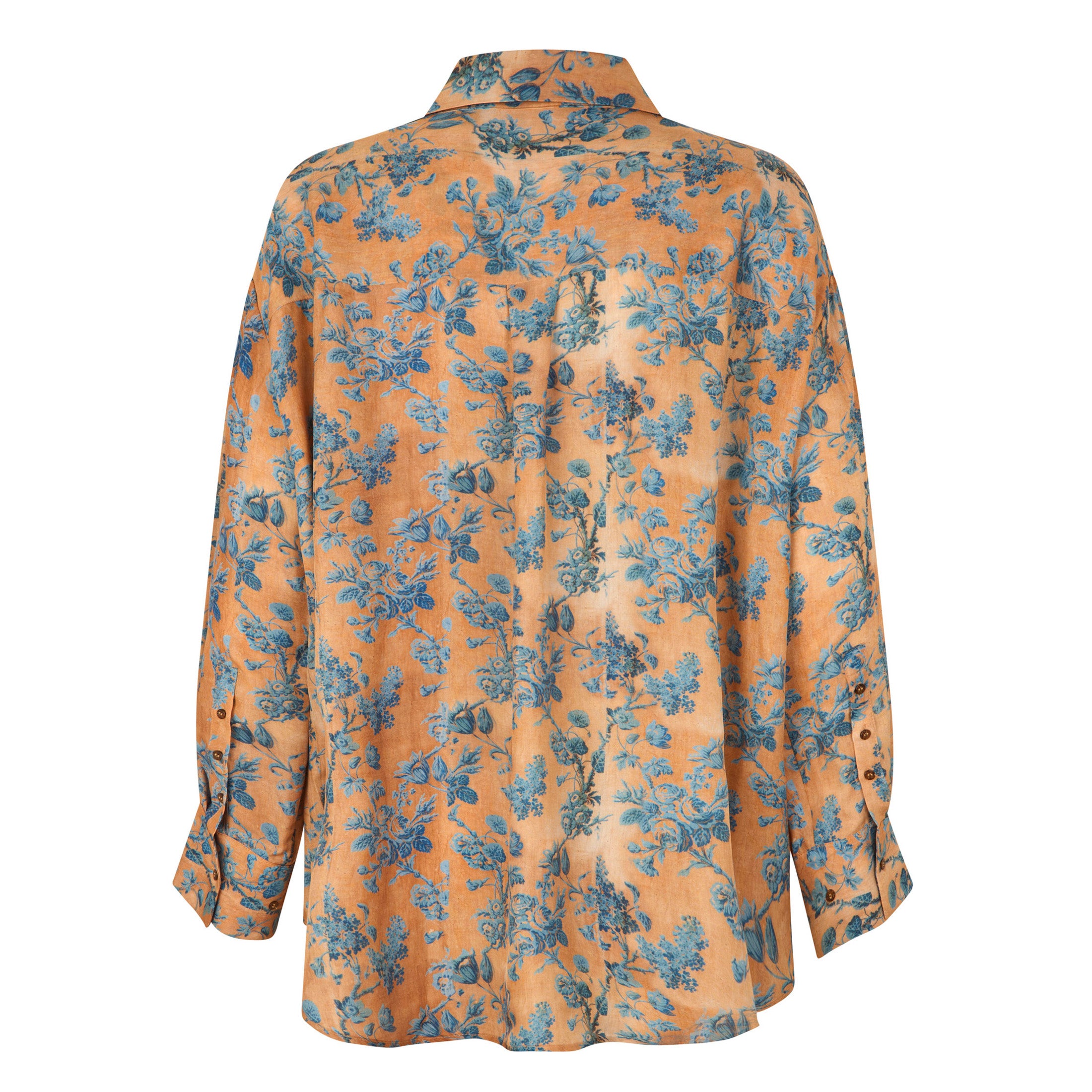 Tapis Noir Darla Silkeskjorte - Blå toile Shirt Mørkeblå