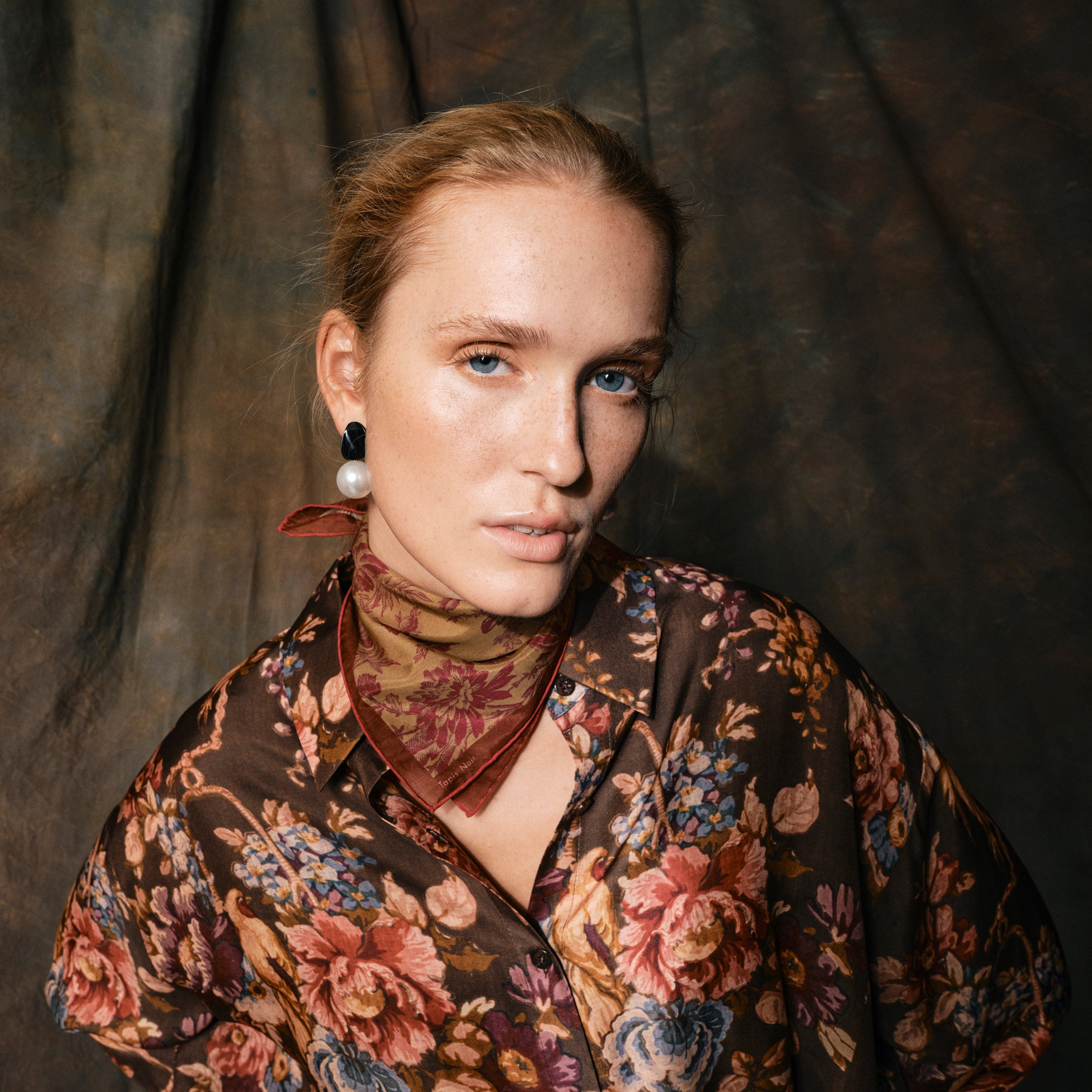 Tapis Noir Darla Silkeskjorte - Mørk oliven Shirt Dark olive