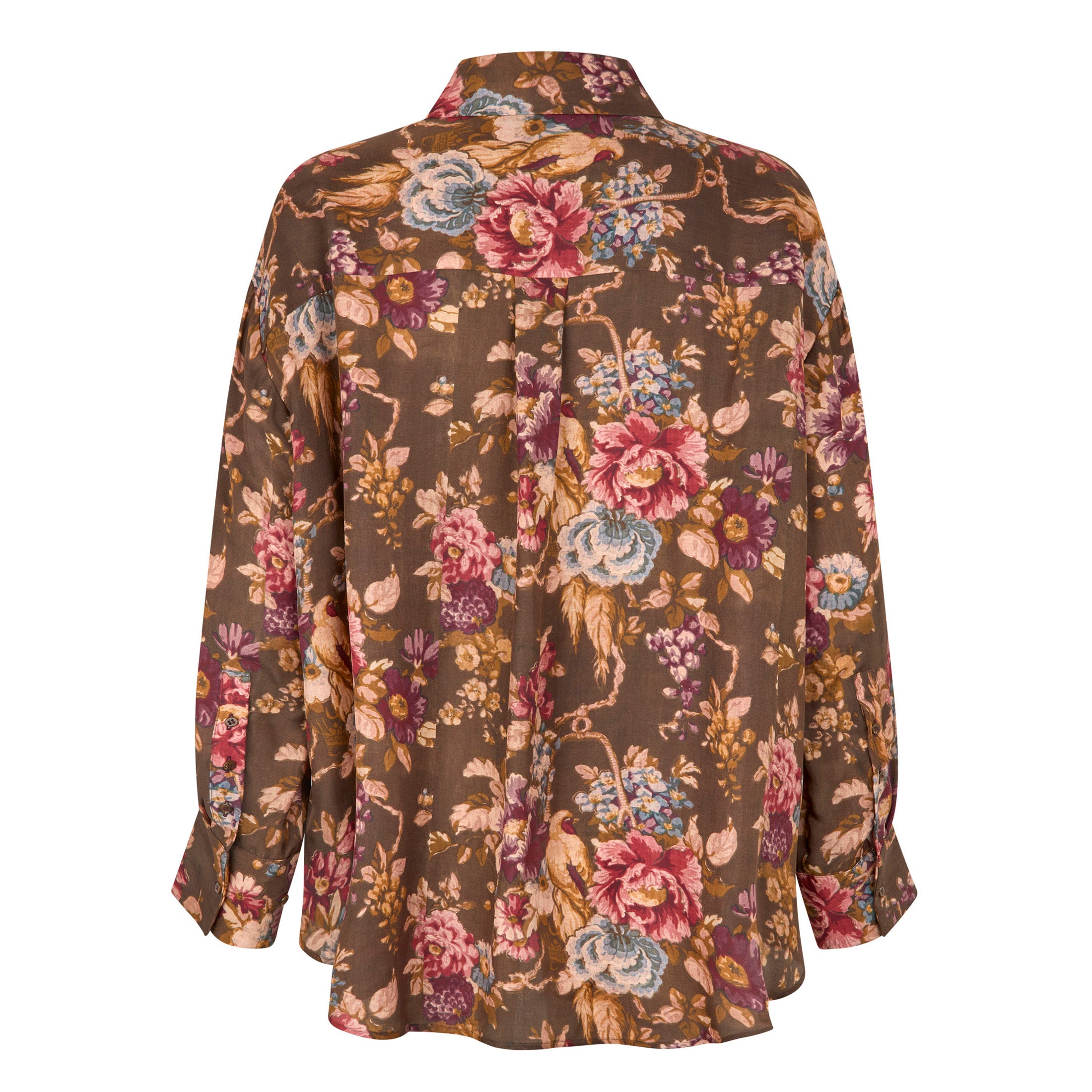 Tapis Noir Darla Silkeskjorte - Mørk oliven Shirt Dark olive