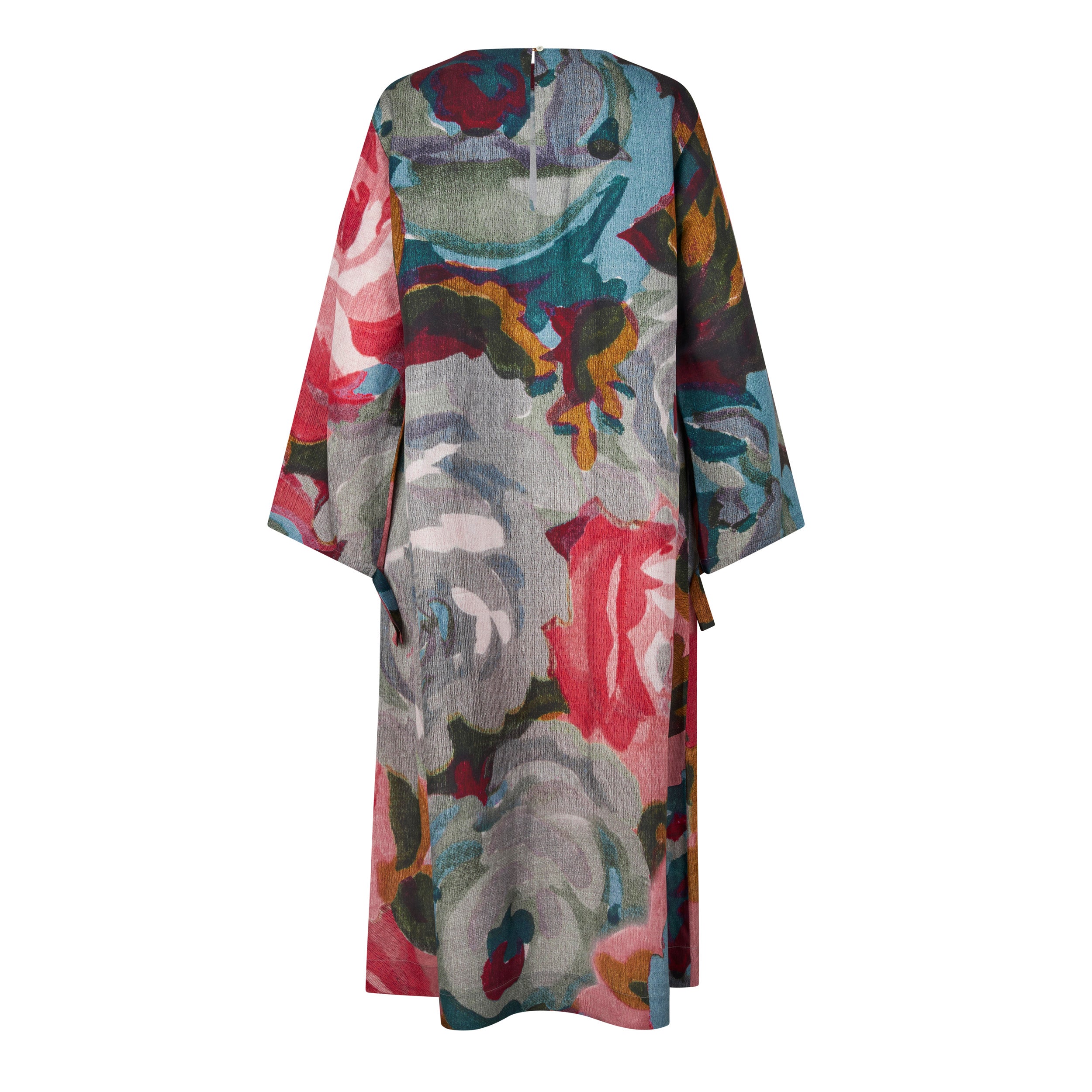 Tapis Noir Deidre Silkekjole - Blå & pink Dress Mørkeblå