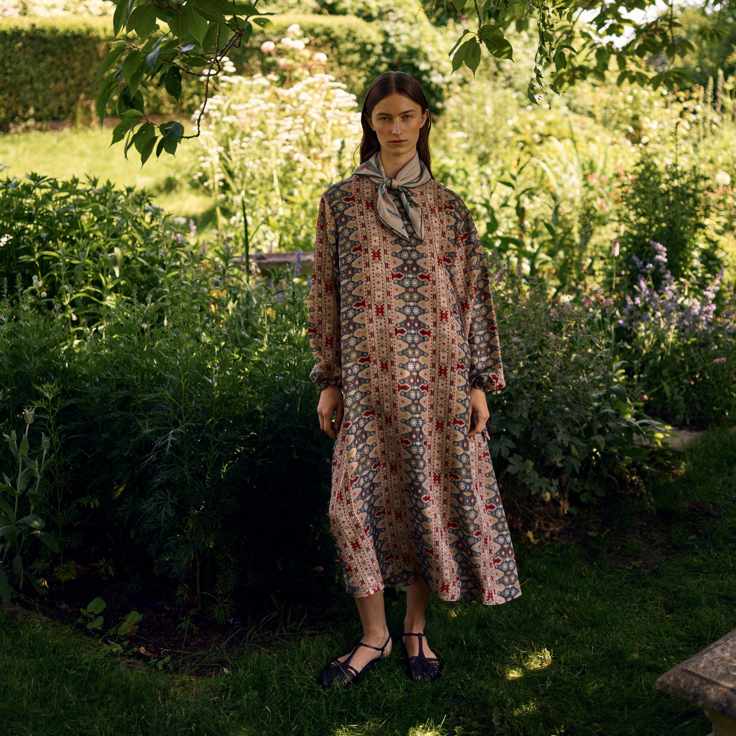 Tapis Noir Deidre Silkekjole - Tyrkis Dress Grøn