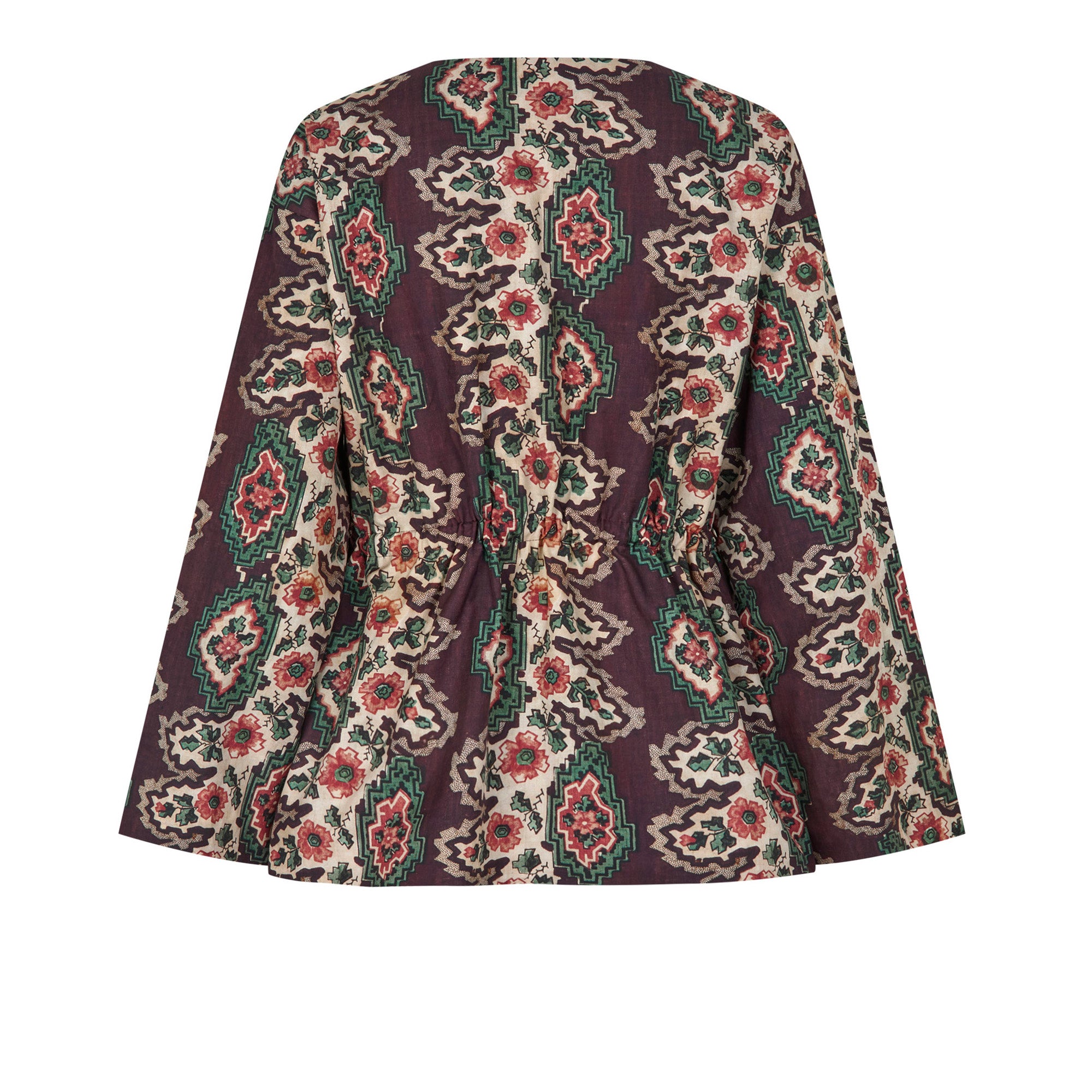 Tapis Noir Diana Bomuld Jakke - Geometrisk stribe Jacket Brun