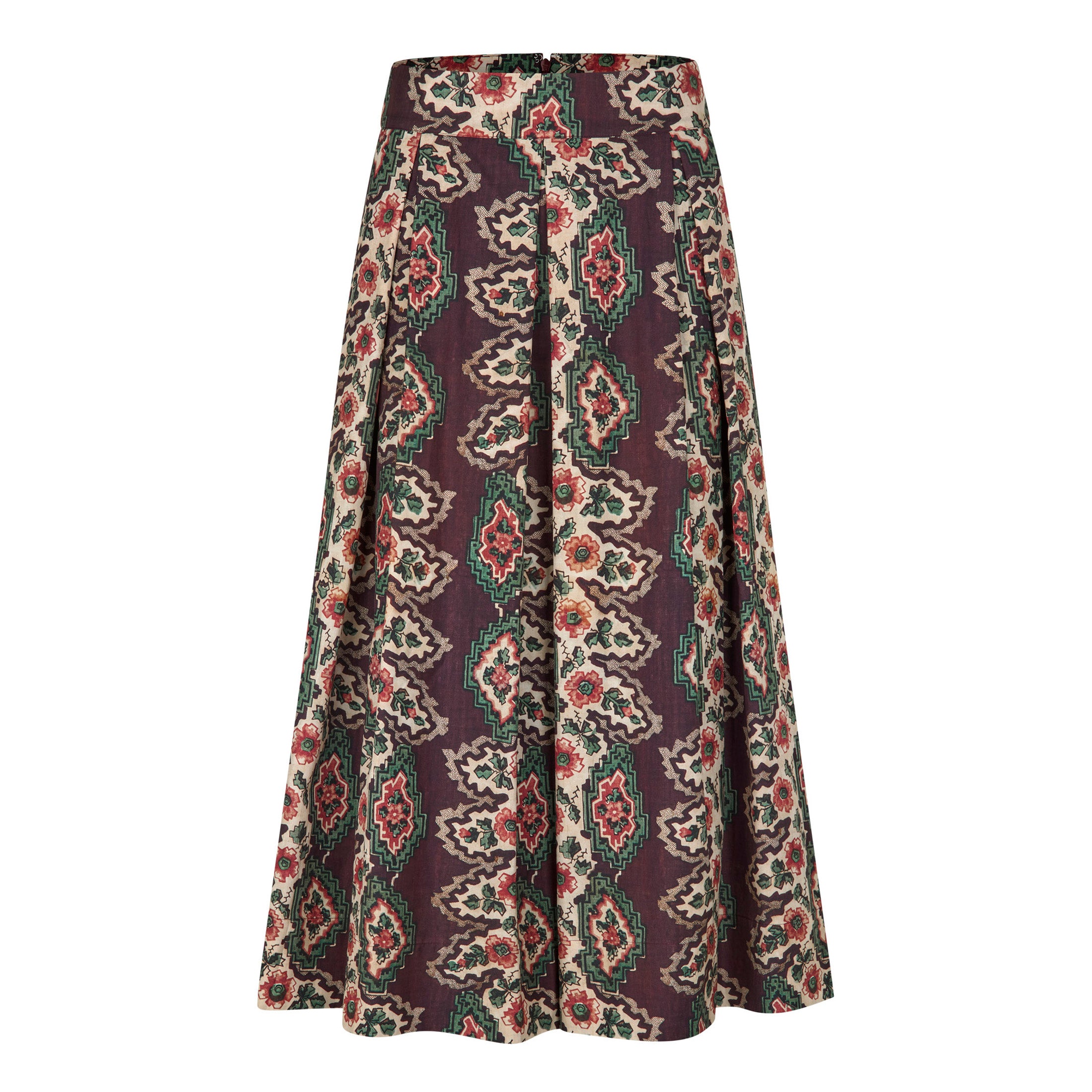 Tapis Noir Dilia Silke Nederdel - Geometrisk stribe Skirt Brun