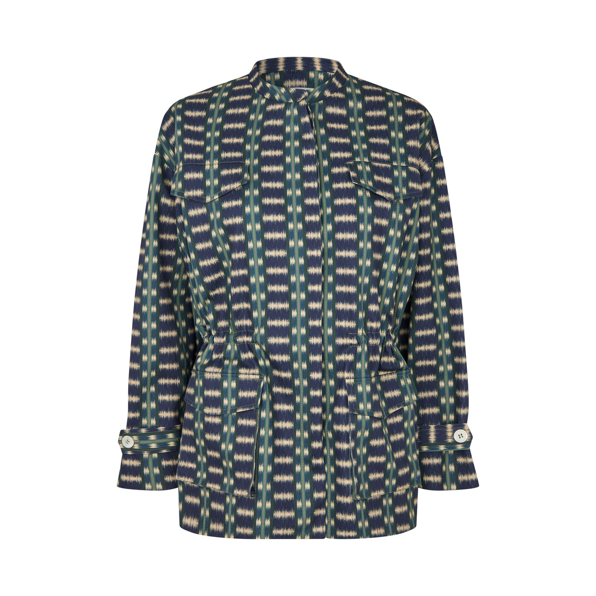Tapis Noir Flora Cotton Jacket - Blue Jacket Mørkeblå