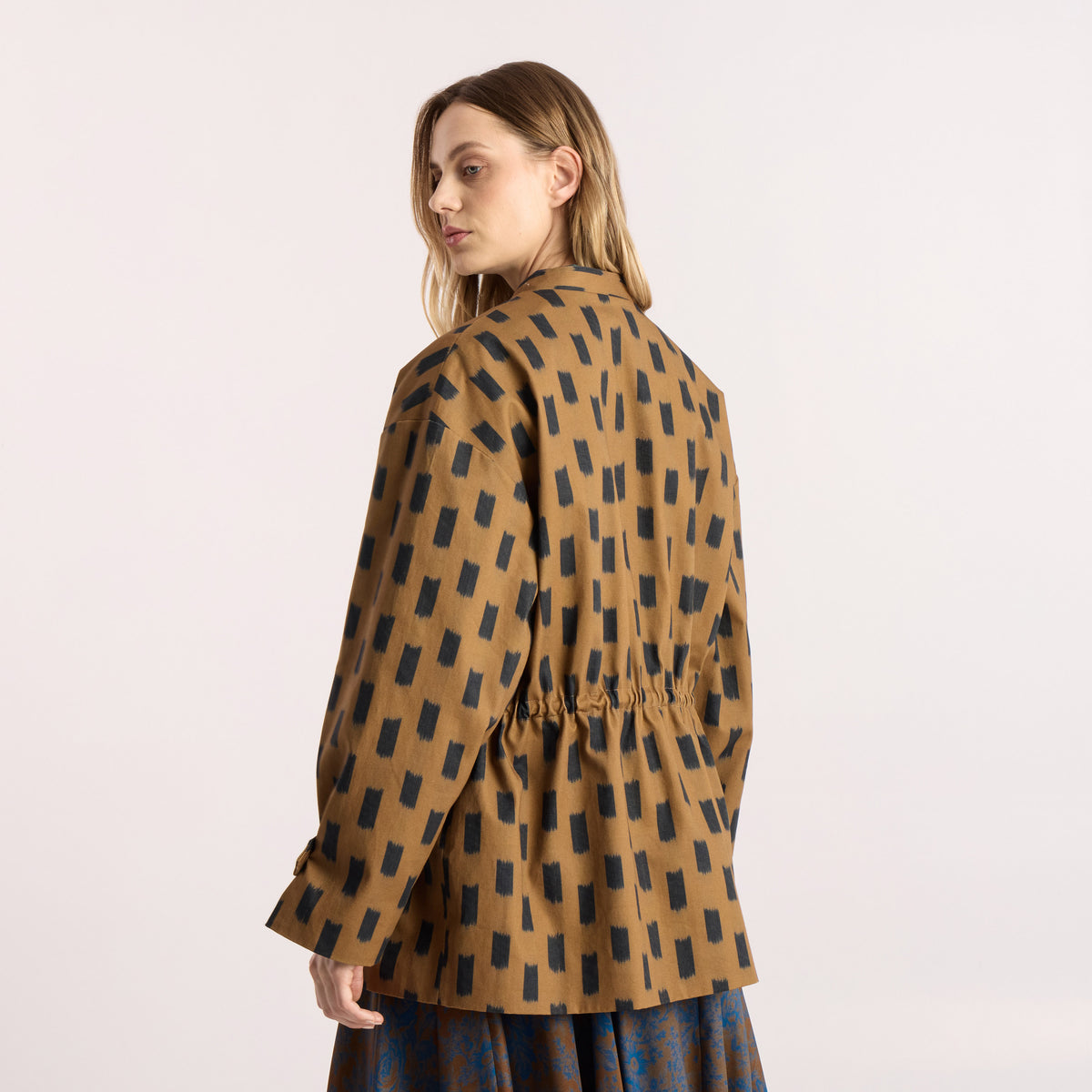Tapis Noir Flora Cotton Jacket - Camel Jacket Beige