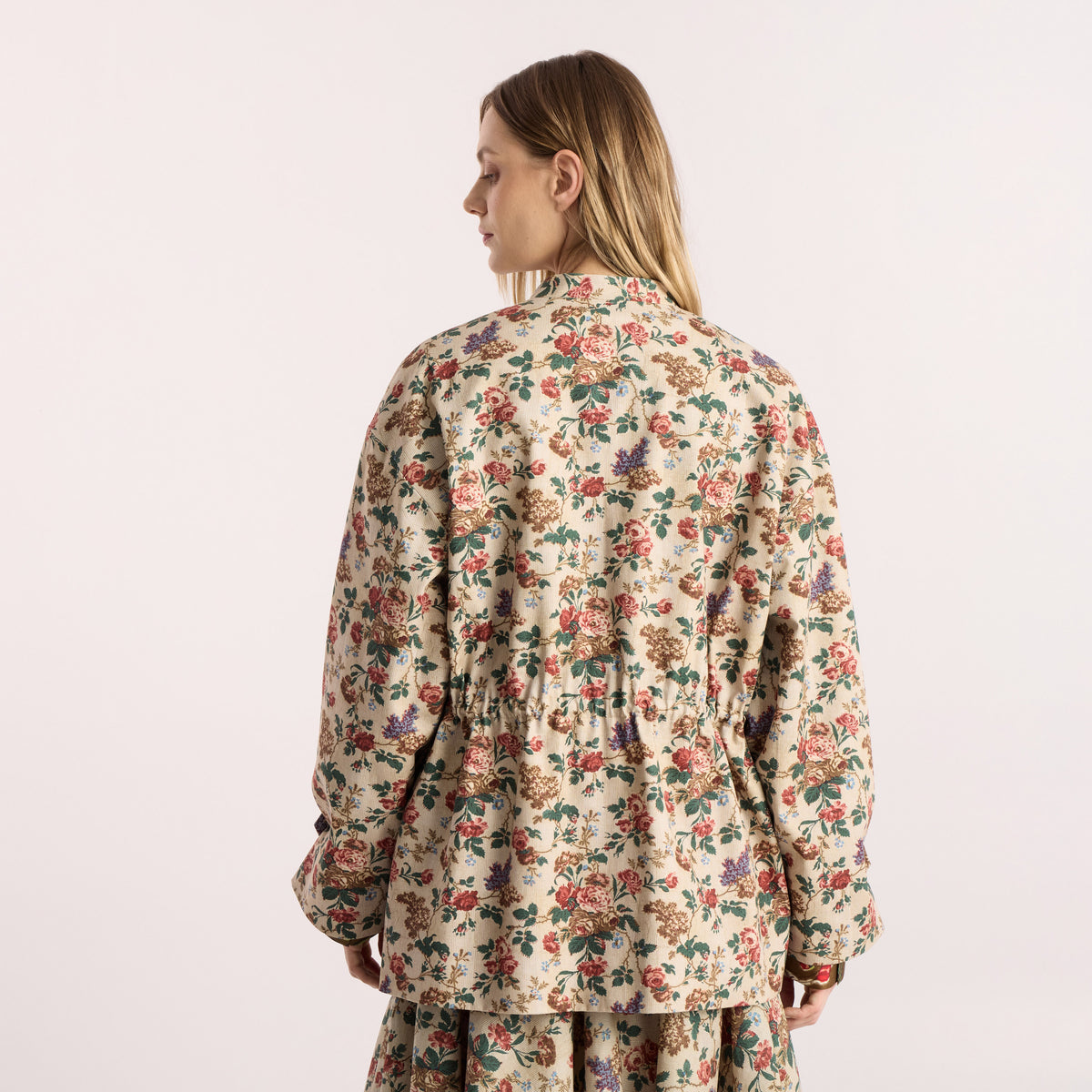 Tapis Noir Flora Cotton Jacket - Rose Jacket Beige