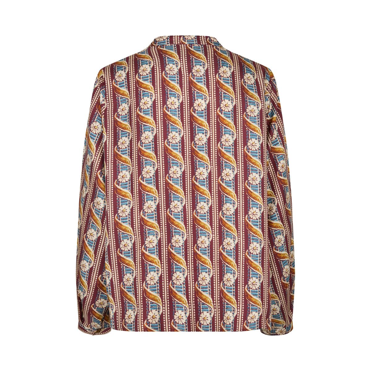 Tapis Noir Freya Silk Top - Bordeaux Top Bordeaux