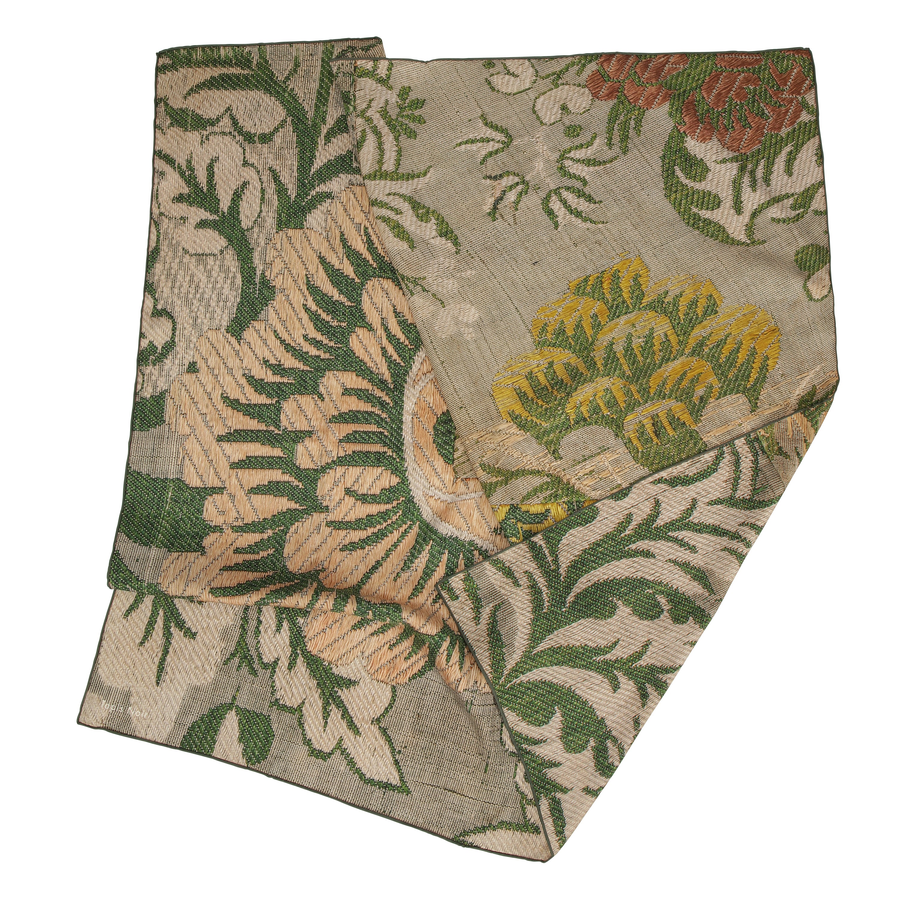 Tapis Noir Klassisk Grønt Blomstret Tørklæde Classical Grøn