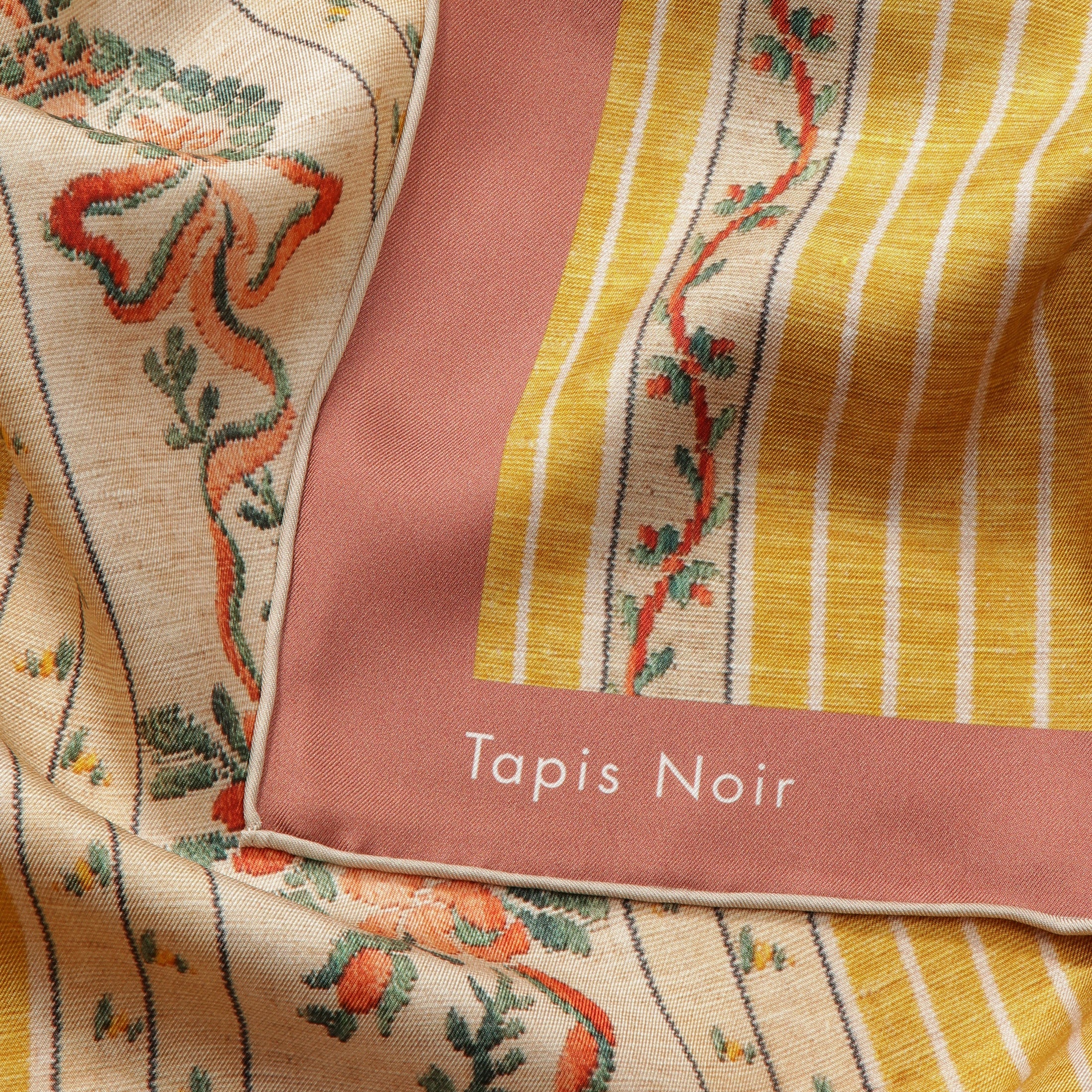 Tapis Noir Klassisk Gult Stribet Tørklæde Classical Gul