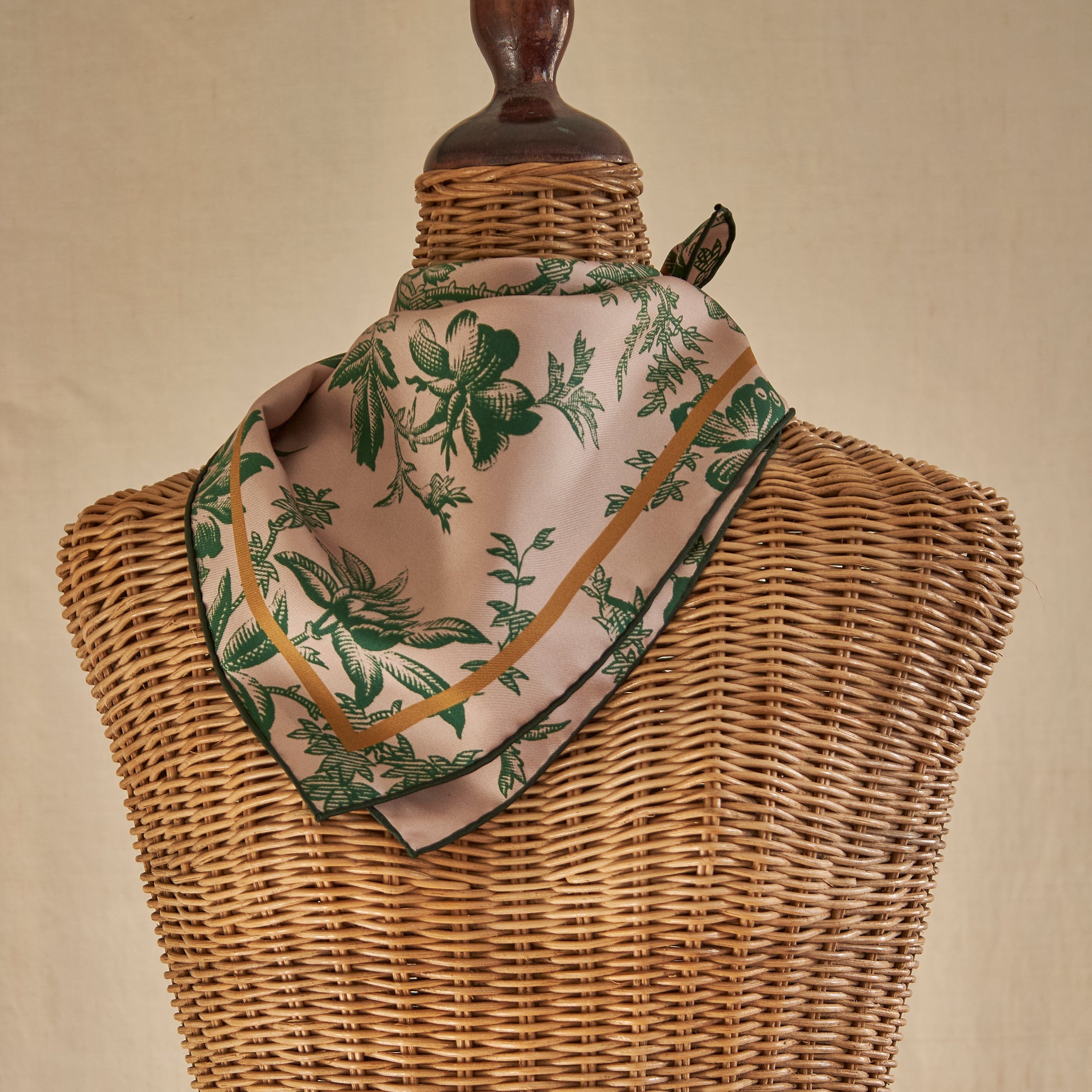 Tapis Noir Klassisk Lille Darlene Tørklæde Small Classical Grøn