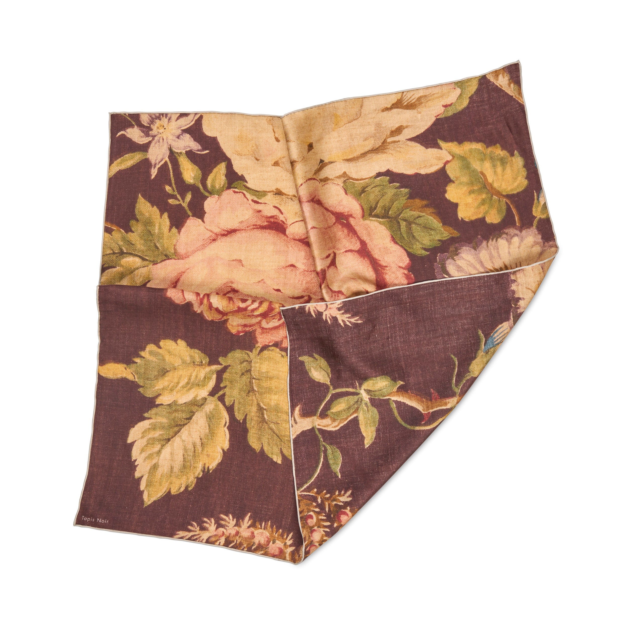 Tapis Noir Klassisk Lille Davina Tørklæde Small Classical Brun