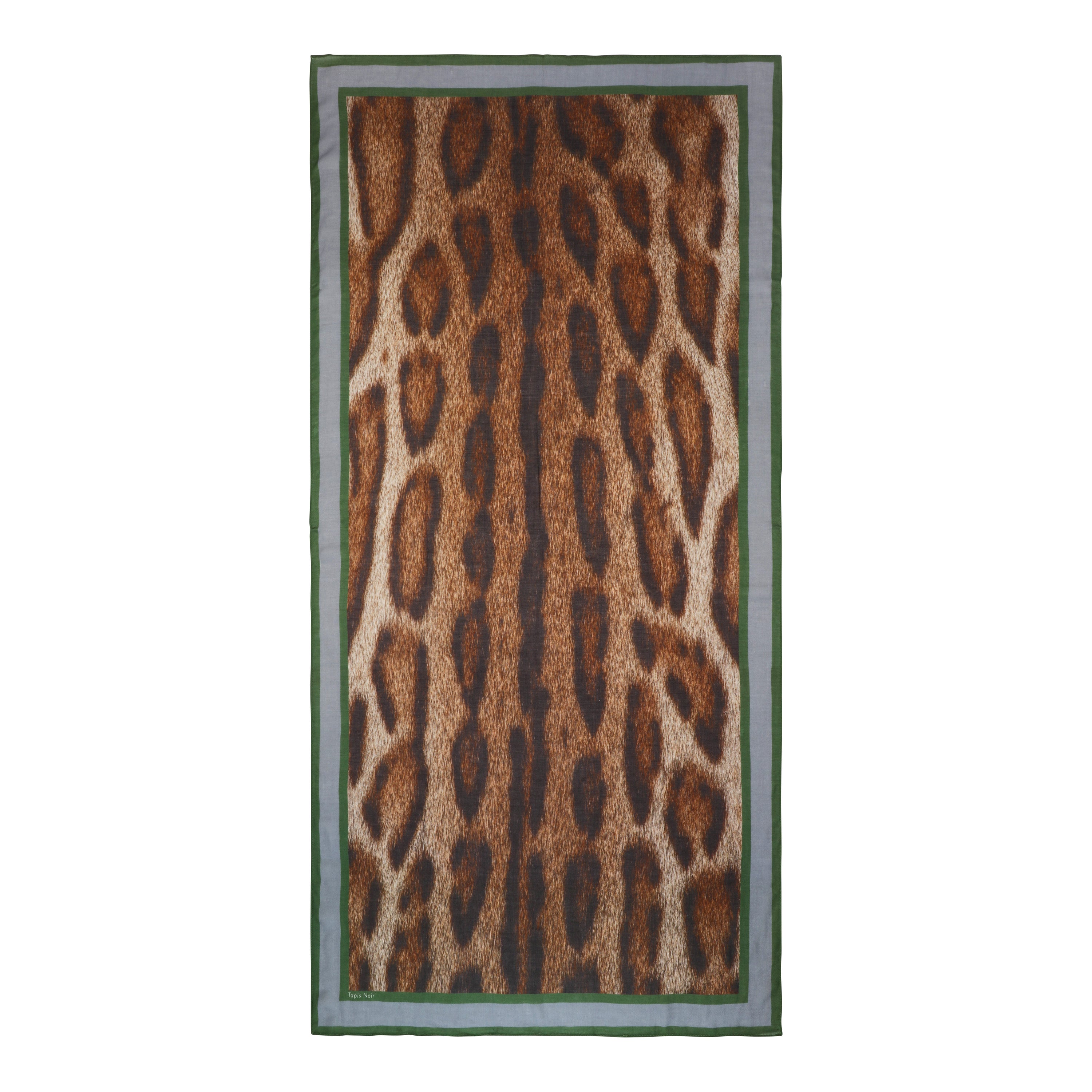 Tapis Noir Langt Ozelot Tørklæde Long Dyreprint