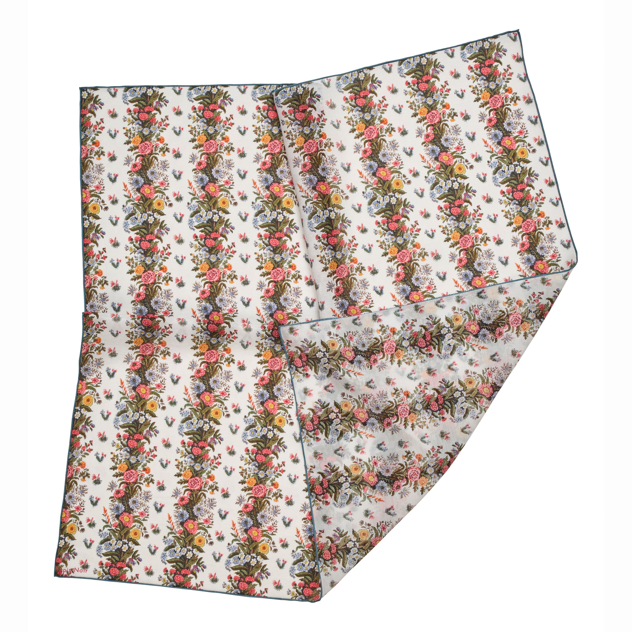 Tapis Noir Let Lille Edie Tørklæde Light Small (67x67cm) Hvid