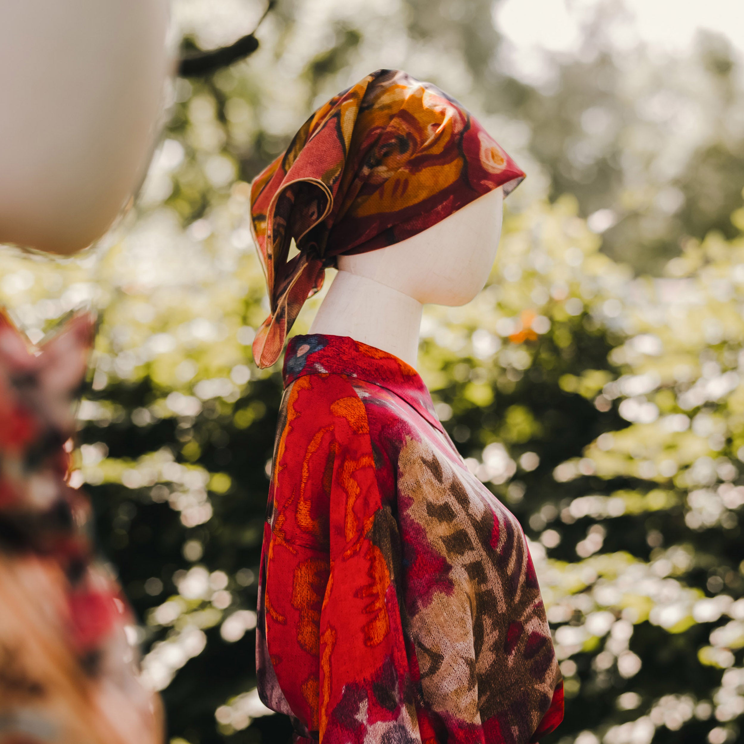 Tapis Noir Let Lille Elsie Tørklæde Light Small (67x67cm) Lyserød