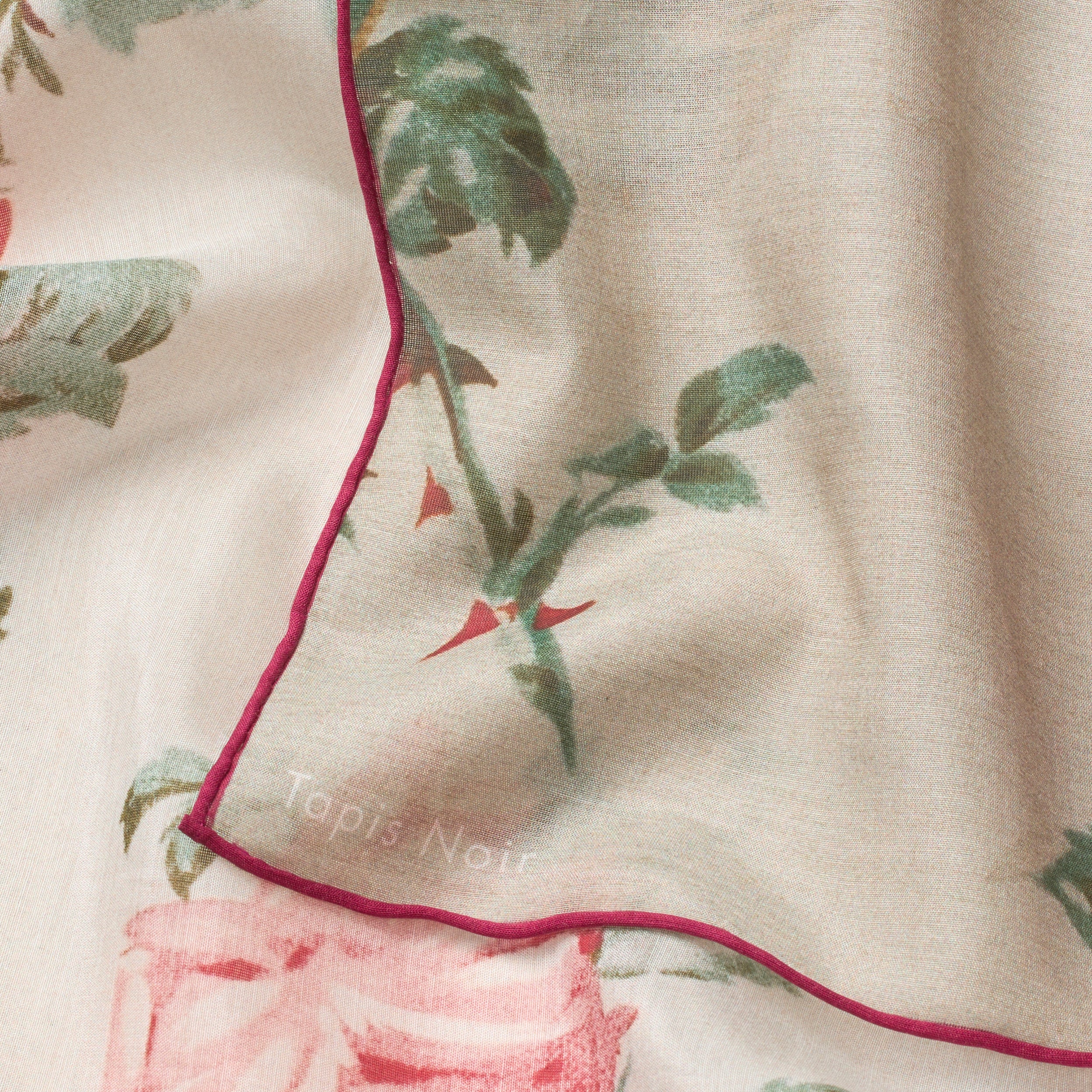 Tapis Noir Let Lille Essie Tørklæde Light Small (67x67cm) Hvid