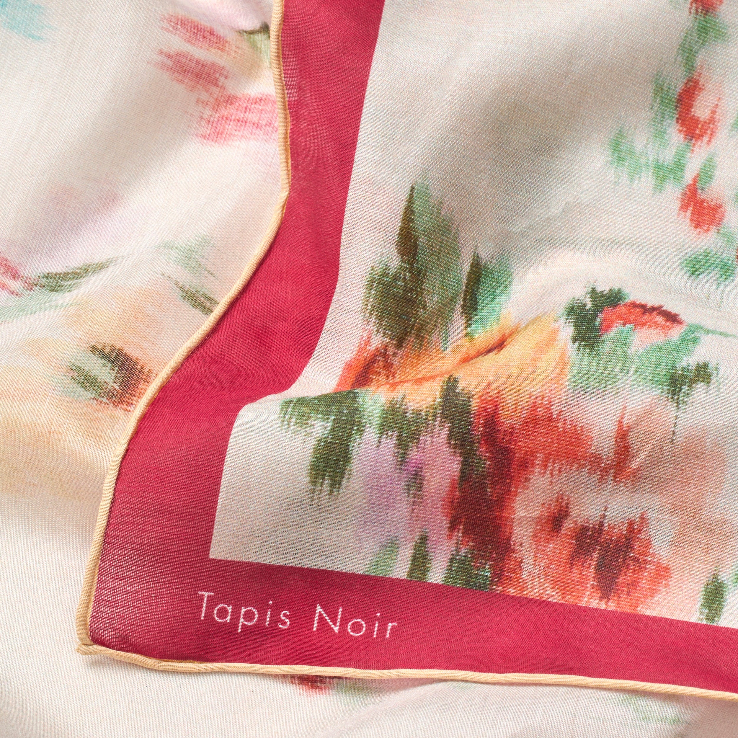 Tapis Noir Let Lille Eve Tørklæde Light Small (67x67cm) Hvid