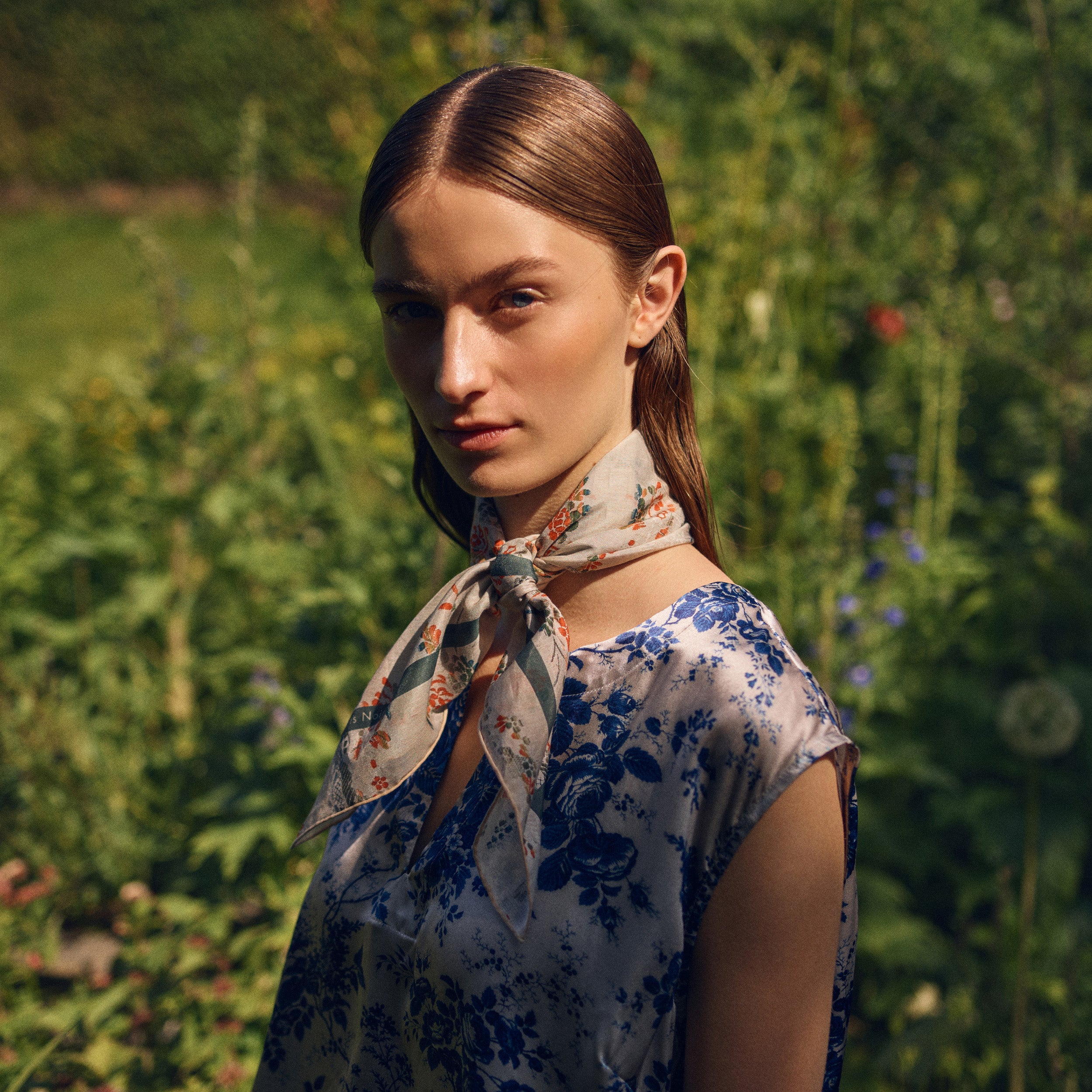 Tapis Noir Let Lille Evie Tørklæde Light Small (67x67cm) Hvid