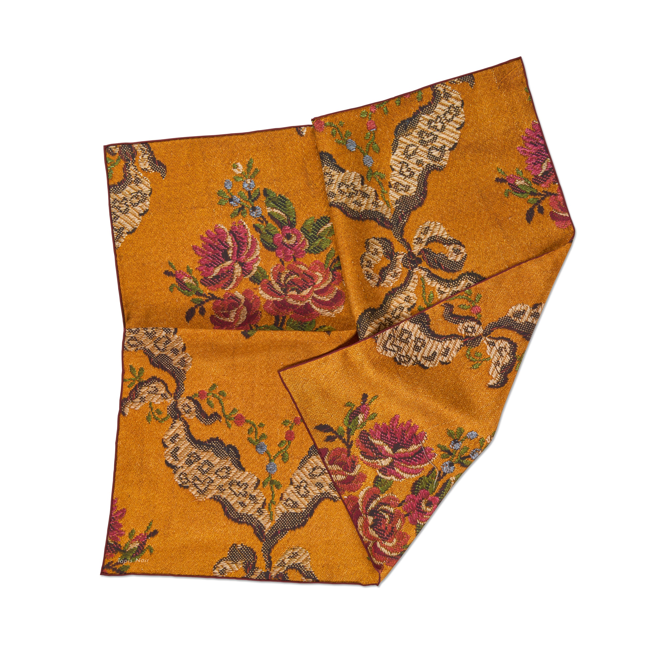 Tapis Noir Lille Klassisk Gult Guirlande Tørklæde Small Classical Gul