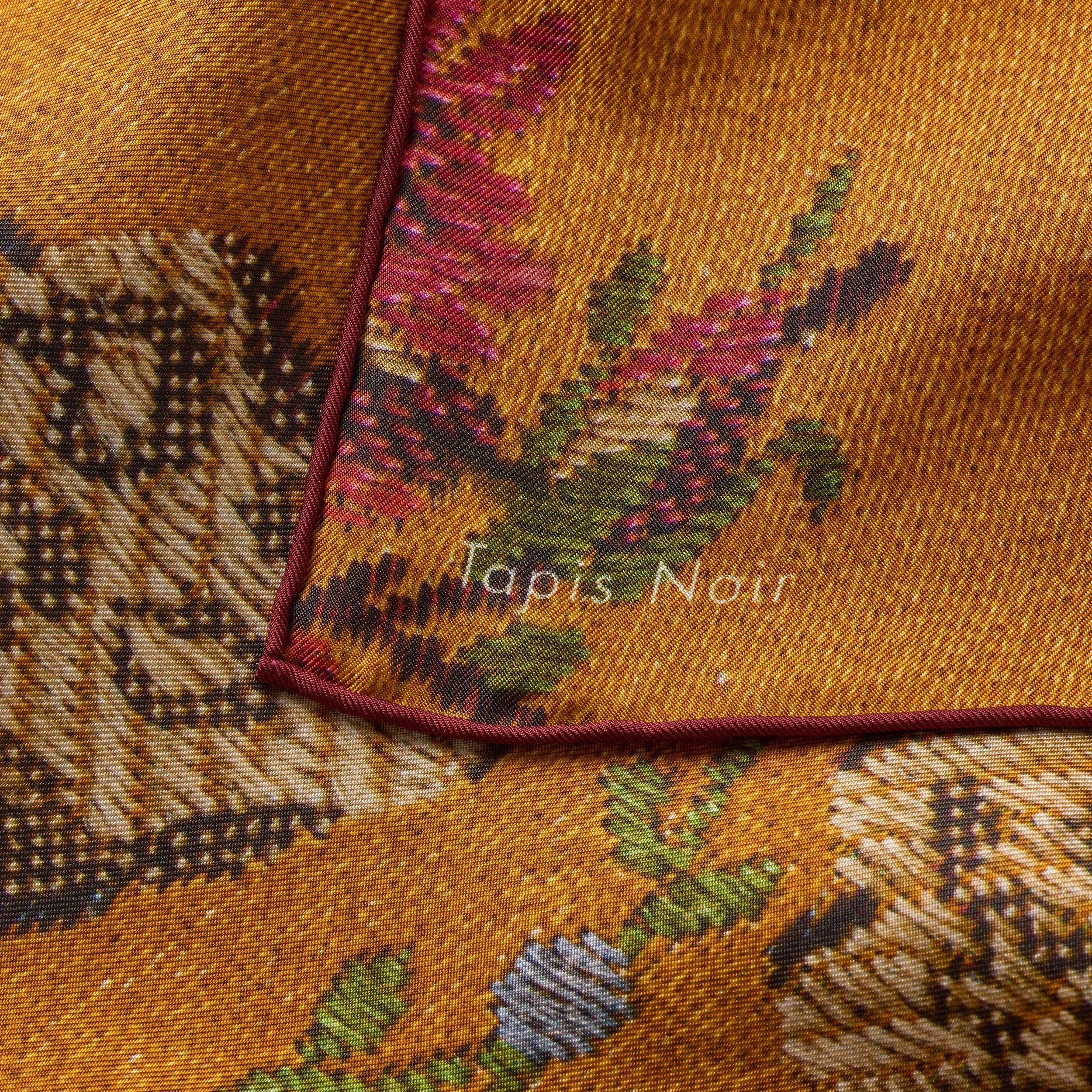 Tapis Noir Lille Klassisk Gult Guirlande Tørklæde Small Classical Gul