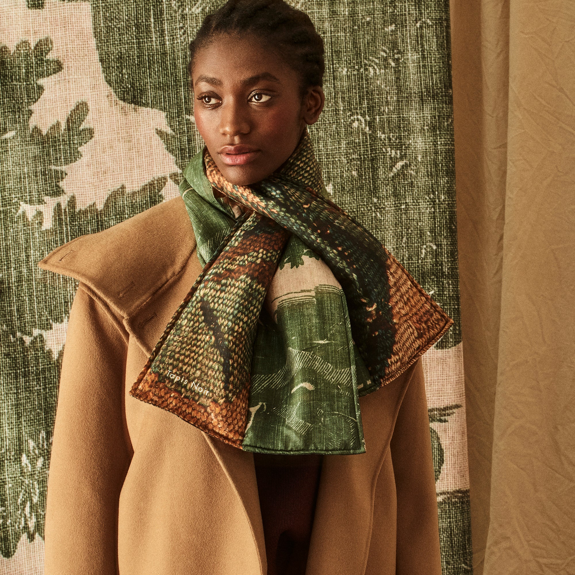 Tapis Noir Puffer Grønt Tørklæde Puffer Andre