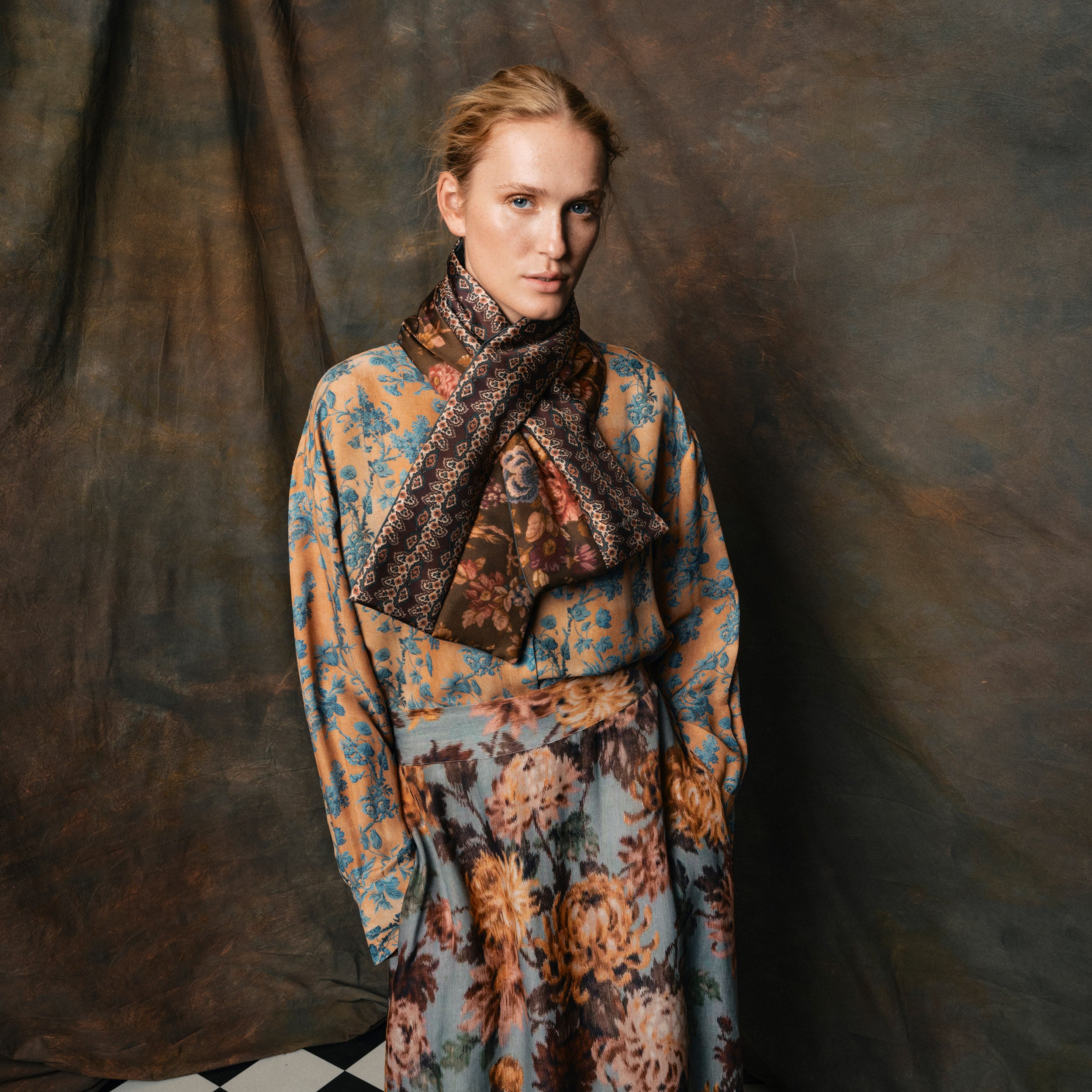 Tapis Noir Puffer Tørklæde Dara Puffer Brun