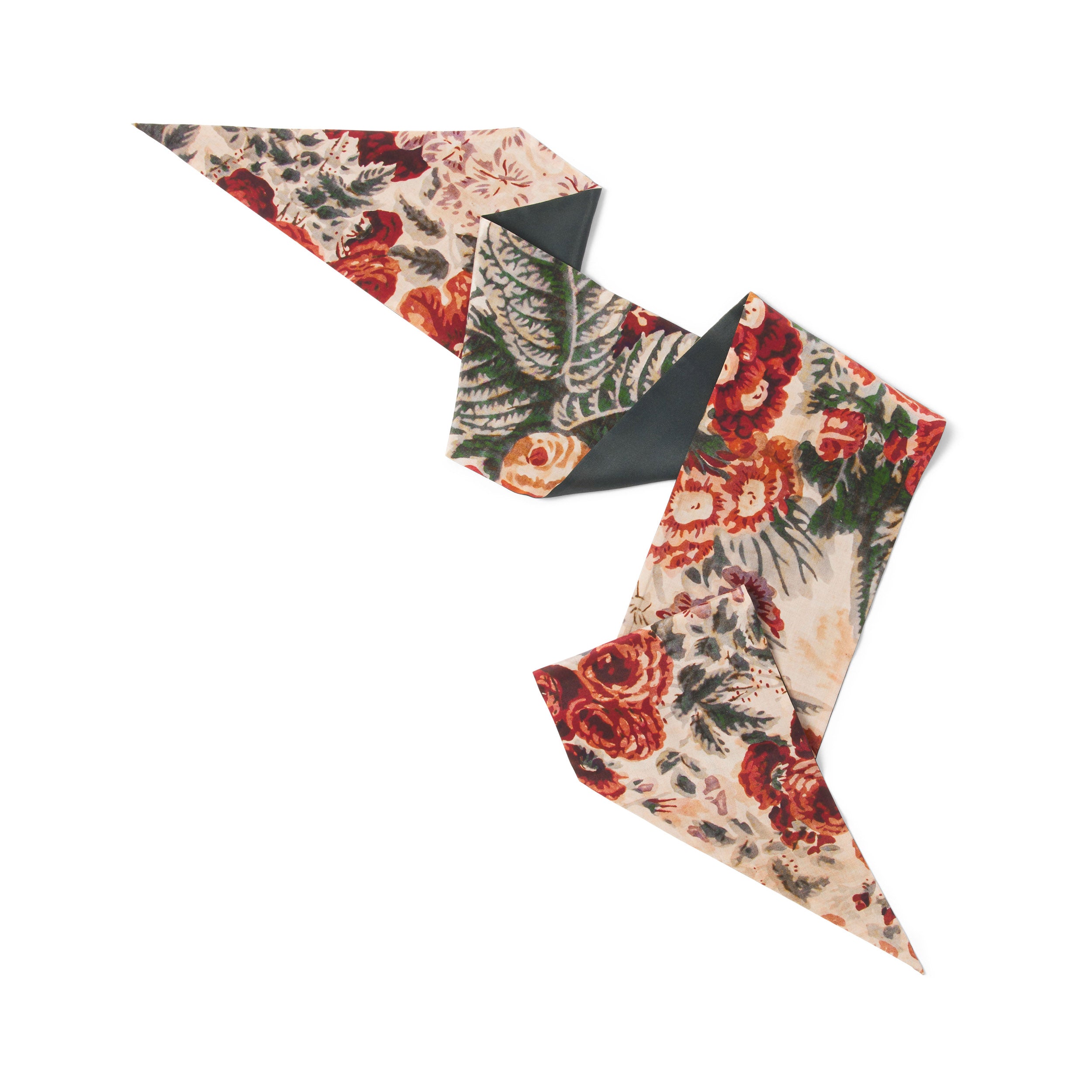 Tapis Noir Smalt Varmt Blomstret Tørklæde Slim Flerfarvet