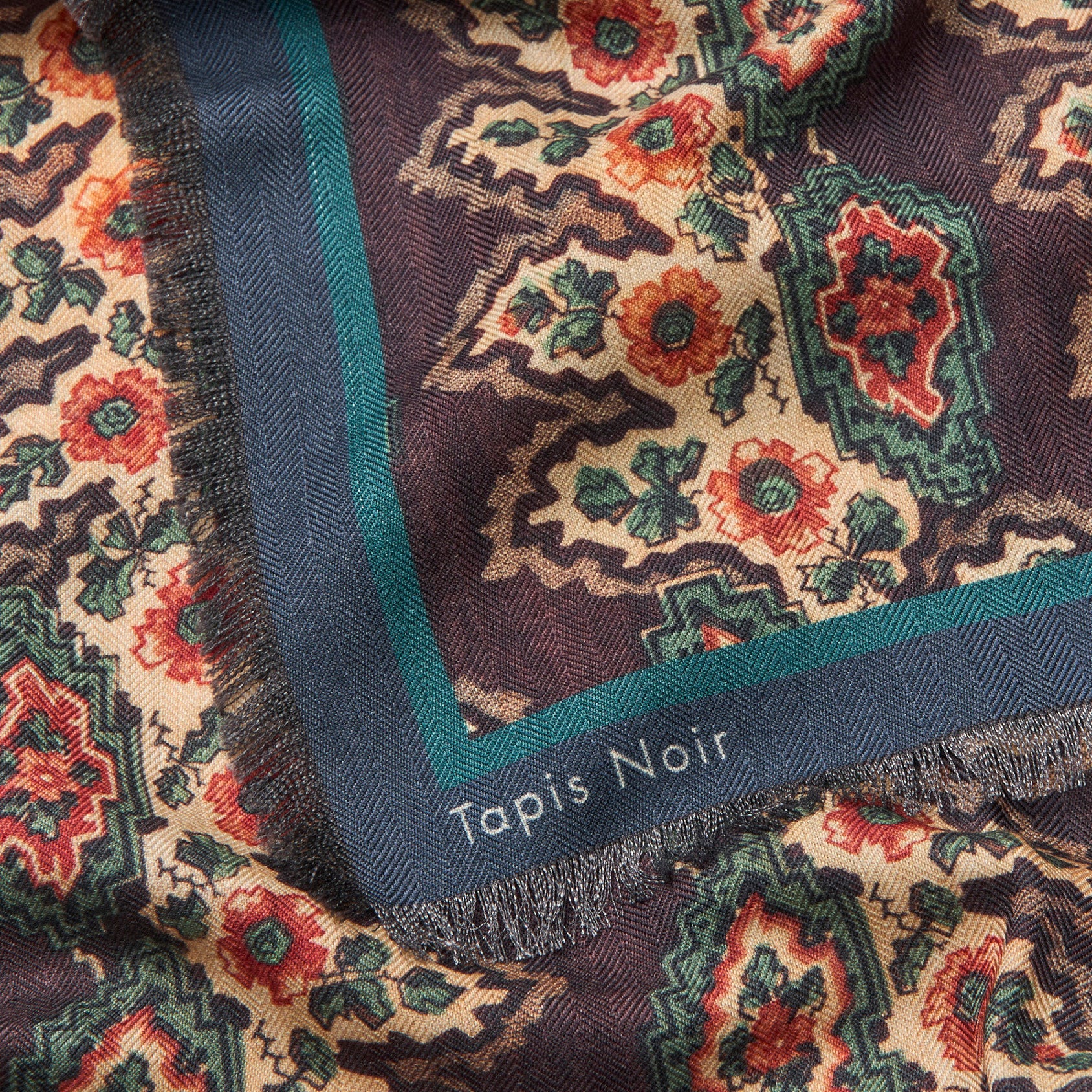 Tapis Noir Stort Dara Tørklæde Large Brun