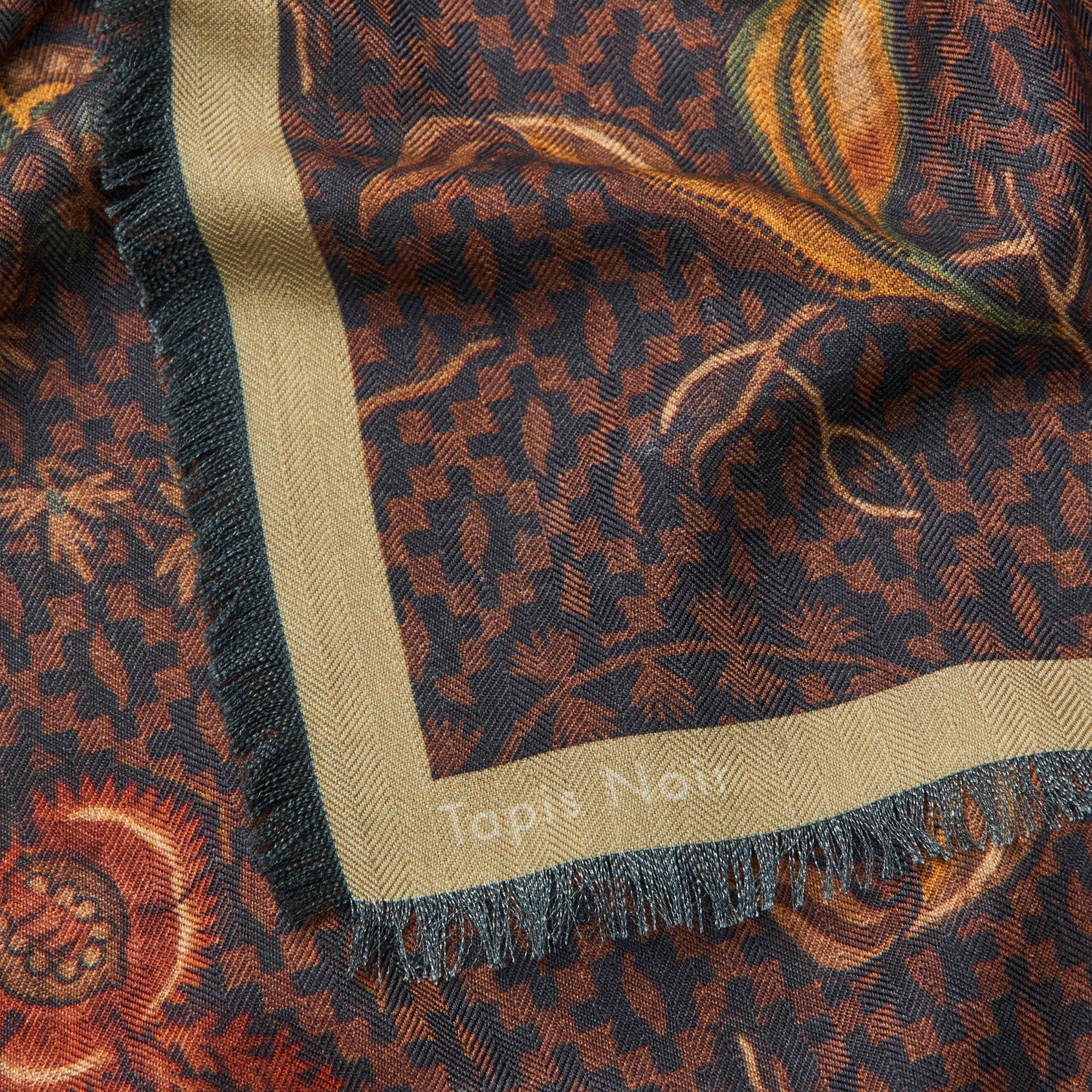 Tapis Noir Stort Demi Tørklæde Large Brun