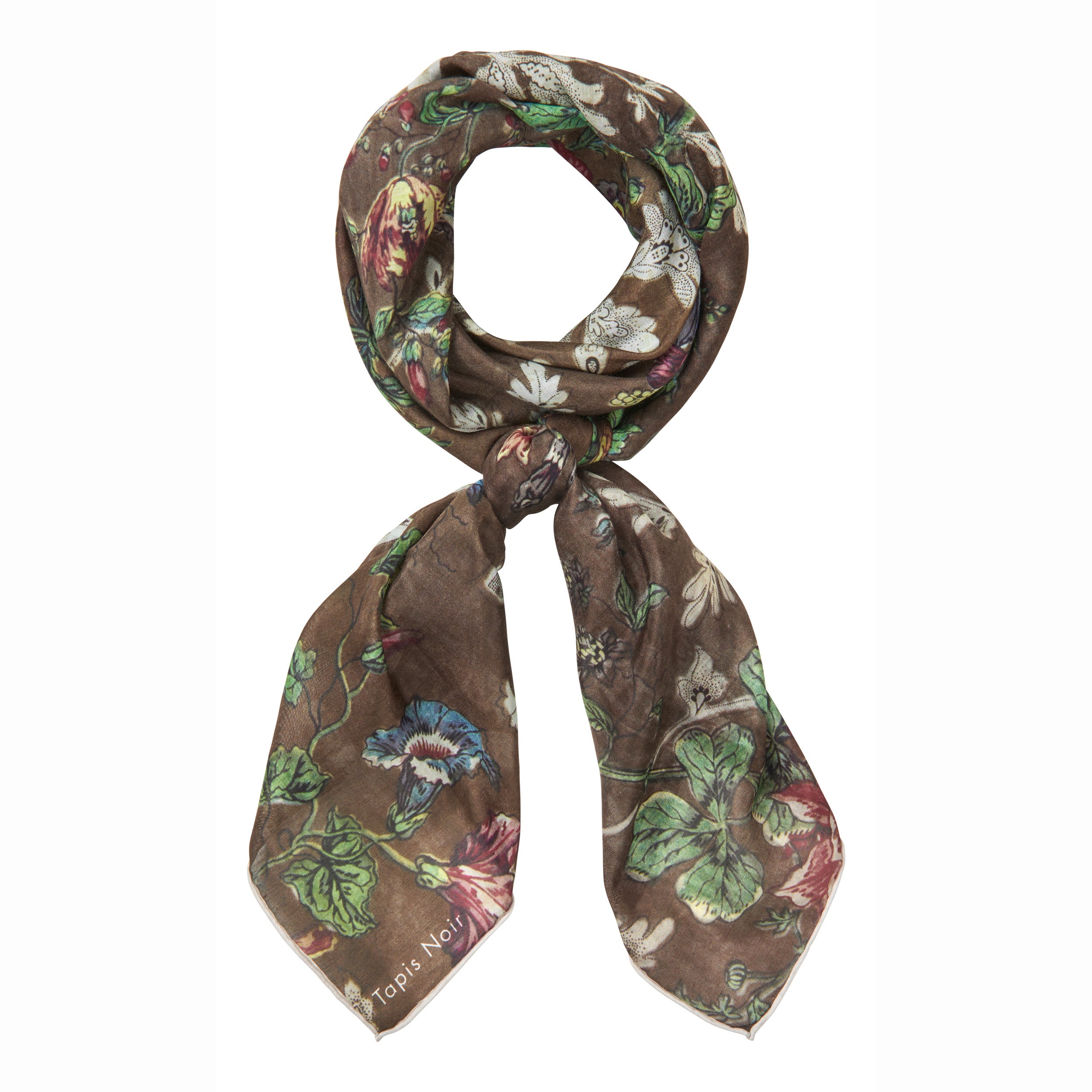 Tapis Noir Let Eliza Tørklæde Light (85x85cm) Brun