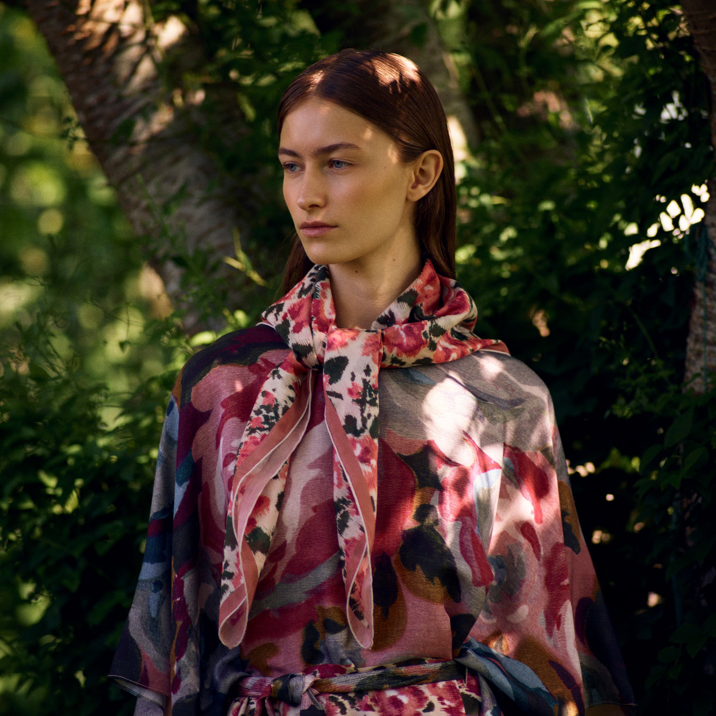 Tapis Noir Let Esme Tørklæde Light (85x85cm) Lyserød